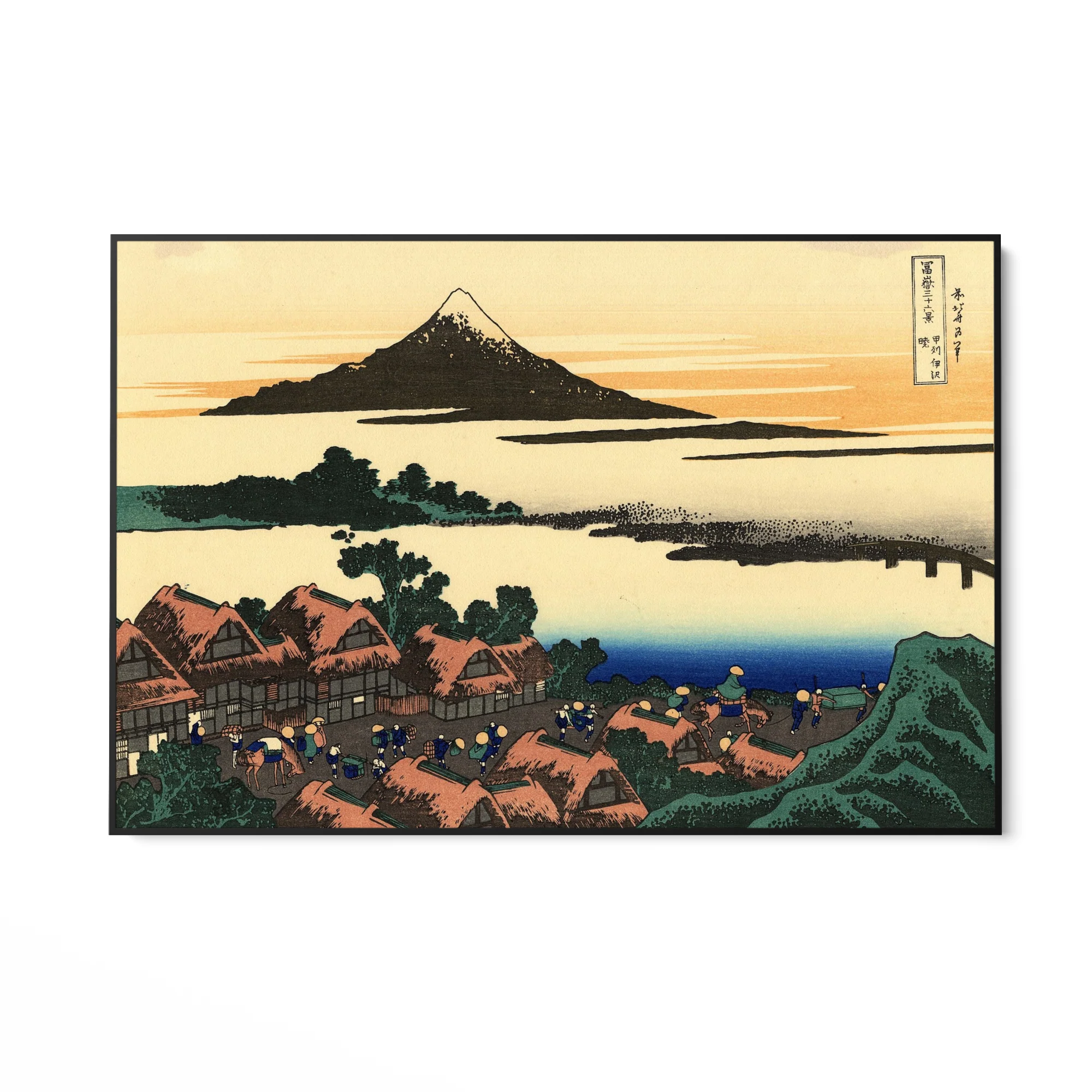 Alba a Isawa nella provincia di Kai, Katsushika Hokusai - Image 5