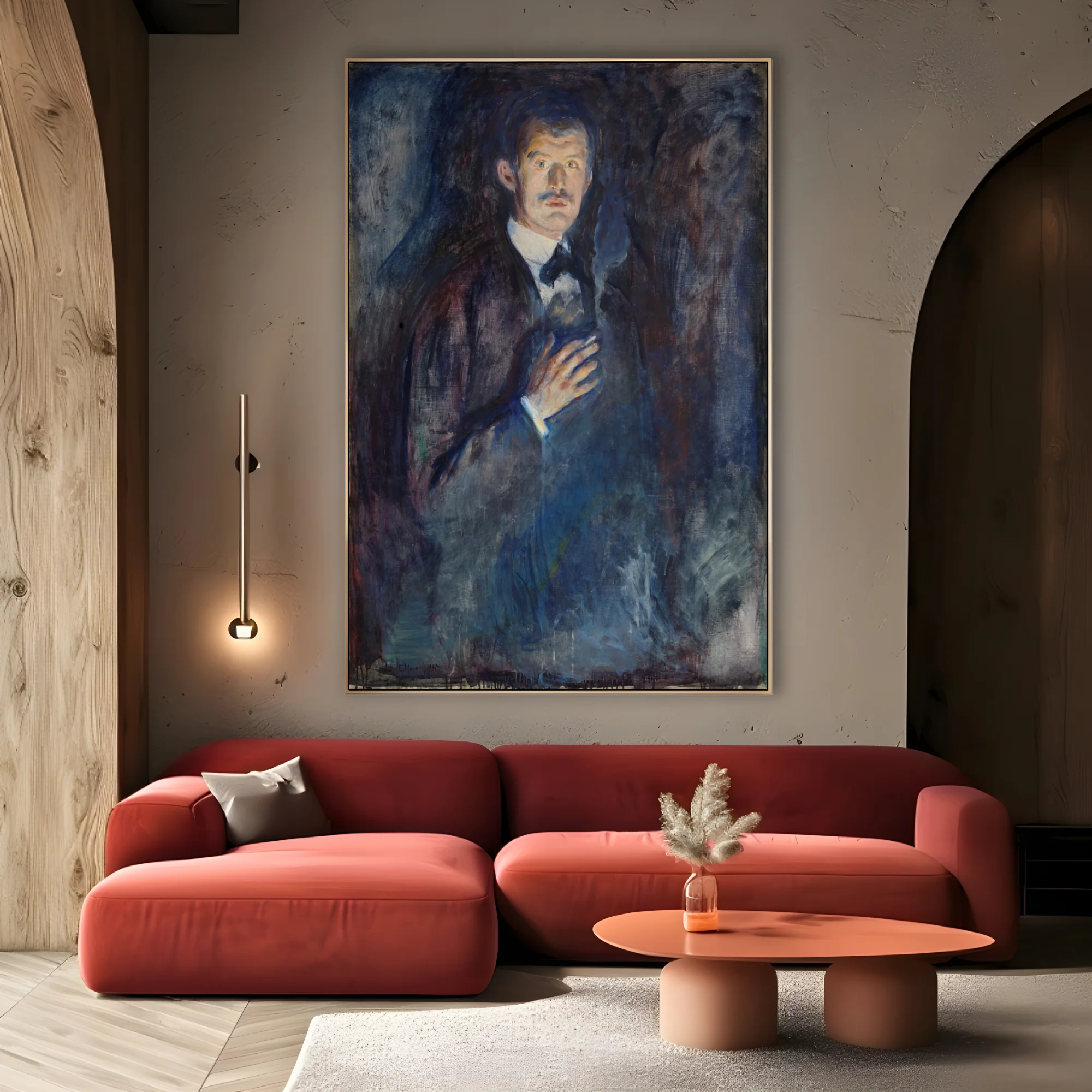 Autoritratto con sigaretta, Edvard Munch
