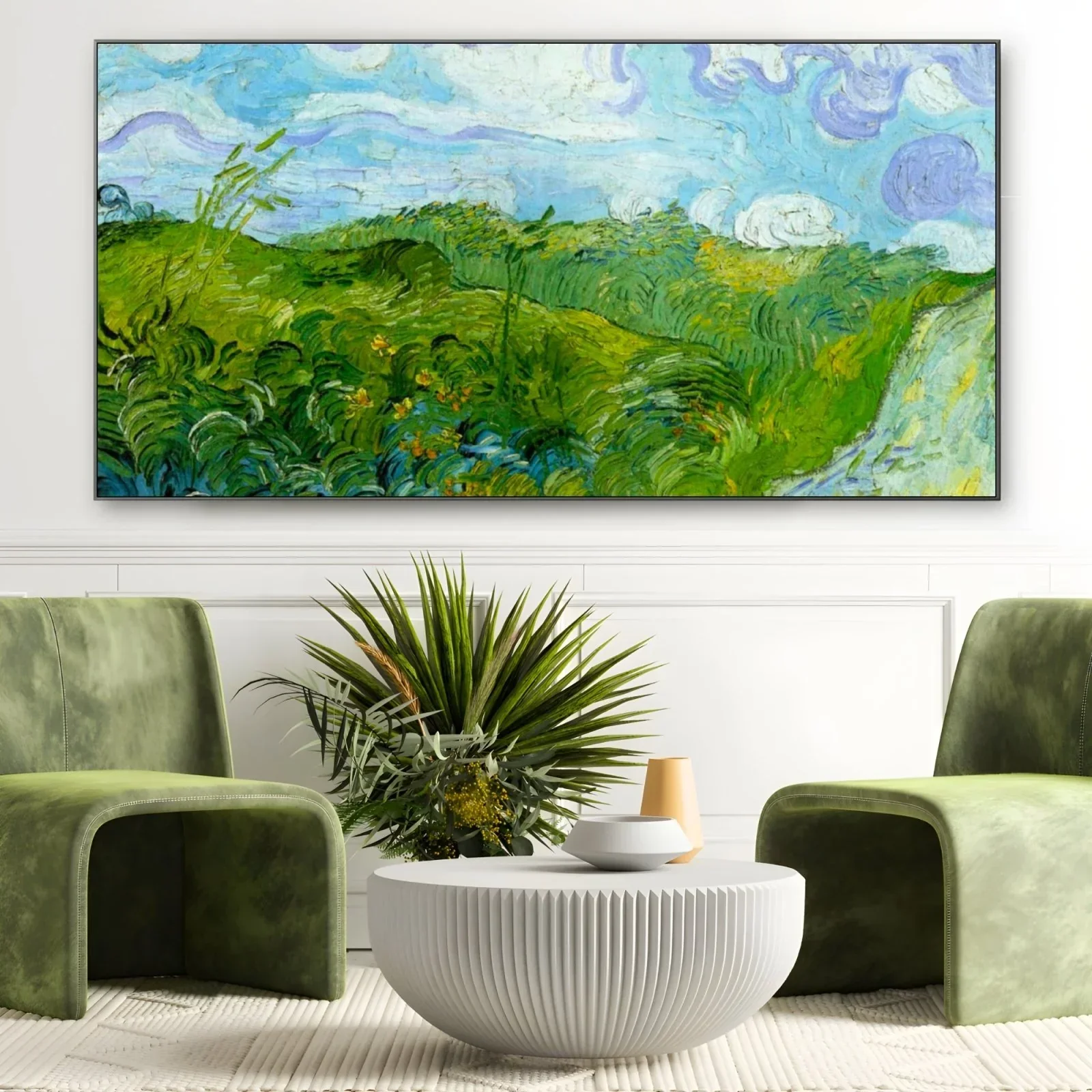 Campi di grano verde, Vincent Van Gogh - Image 3
