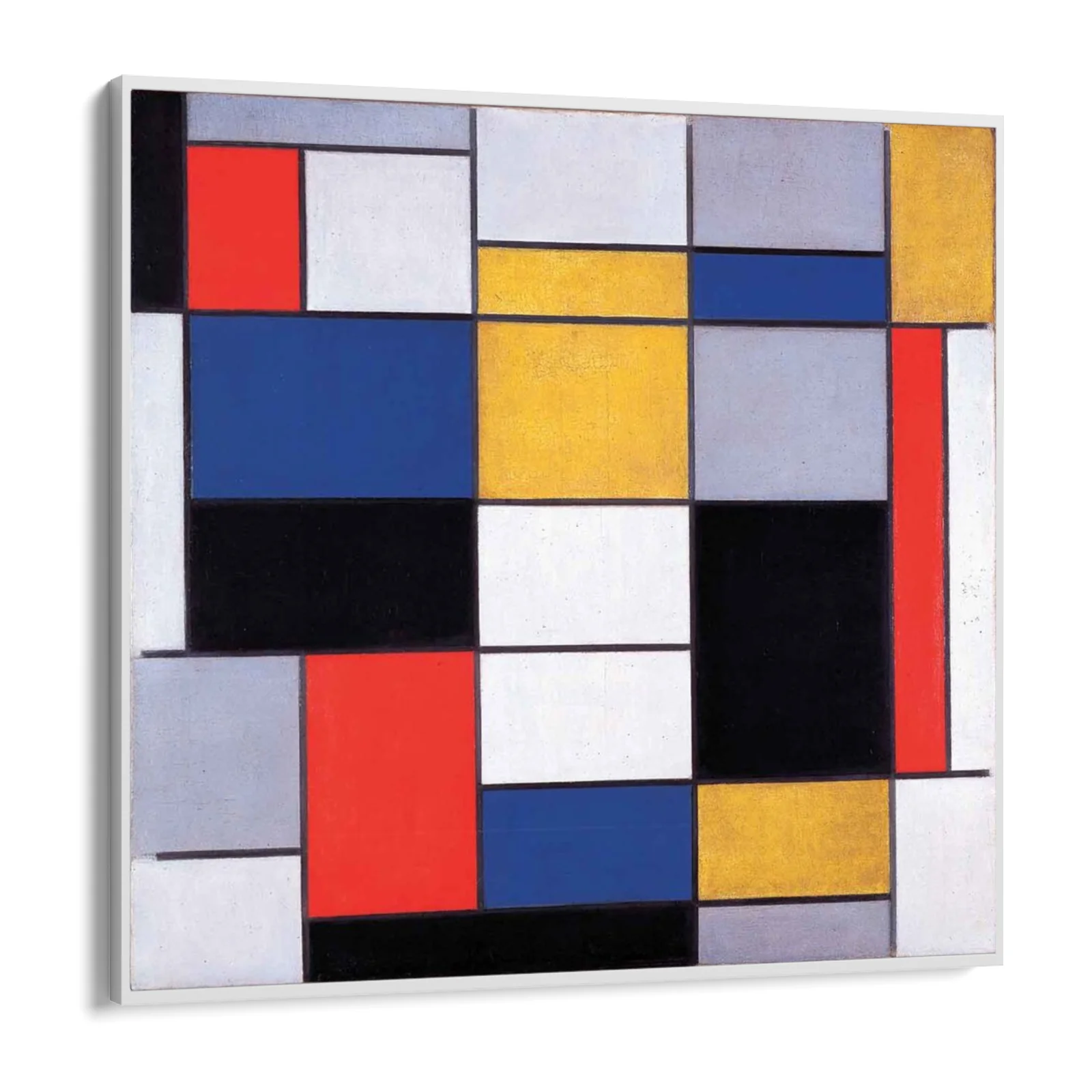 Composizione A con nero, rosso, grigio, giallo e blu, Piet Mondrian - Image 11