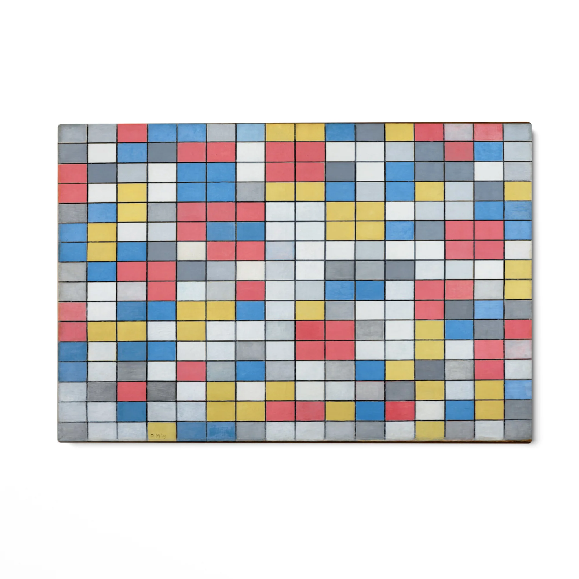Composizione con griglia 9 Scacchiera con colori chiari, Piet Mondrian - Image 4