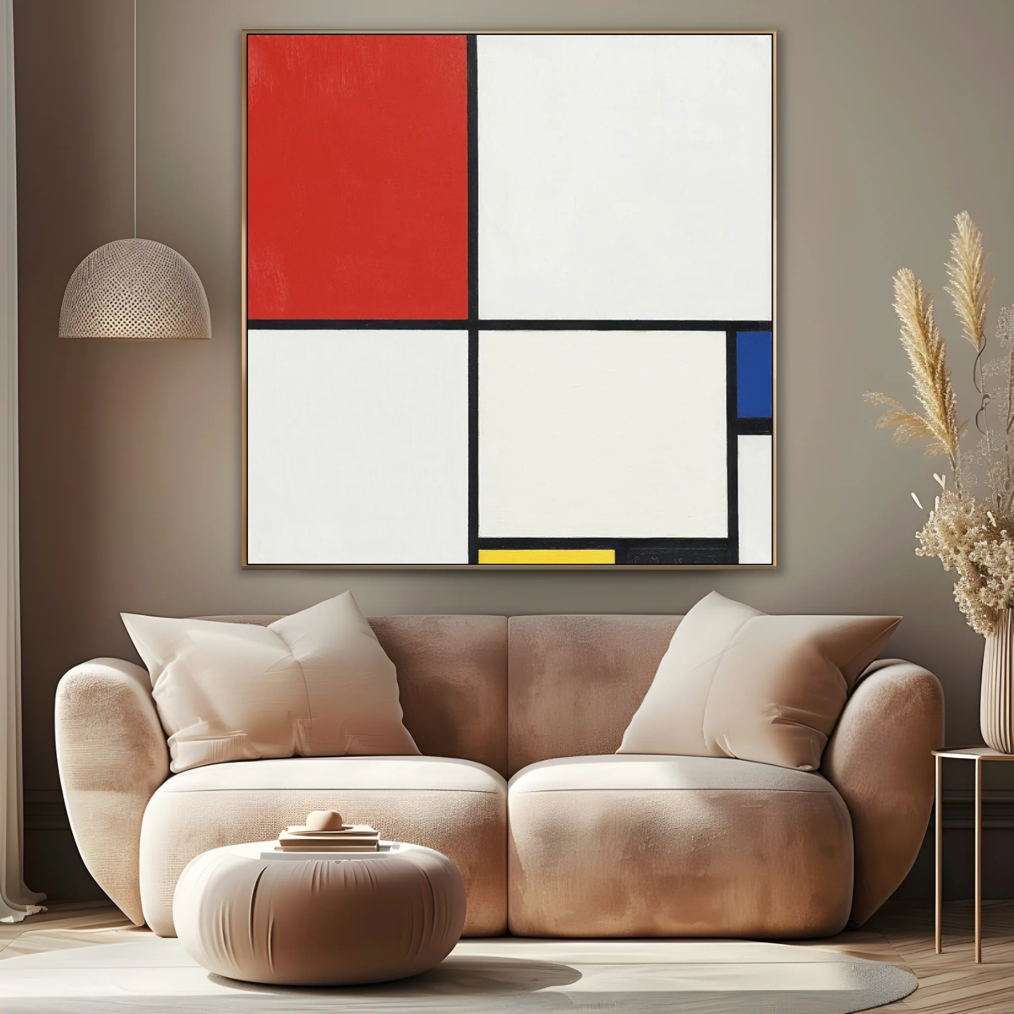 Composizione N. III con Rosso, Blu, Giallo E Nero, Piet Mondrian