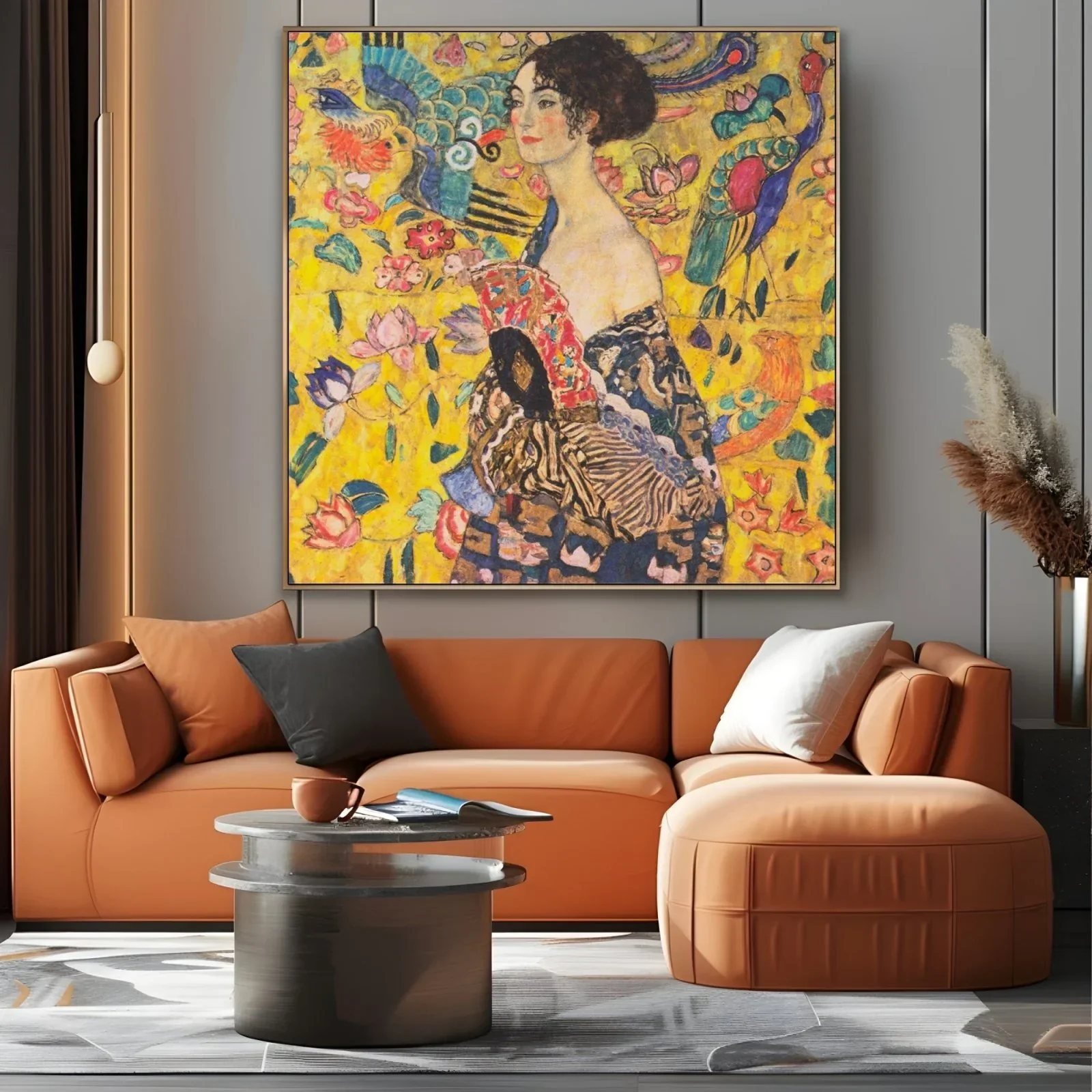 Dama con ventaglio, Gustav Klimt - Image 2
