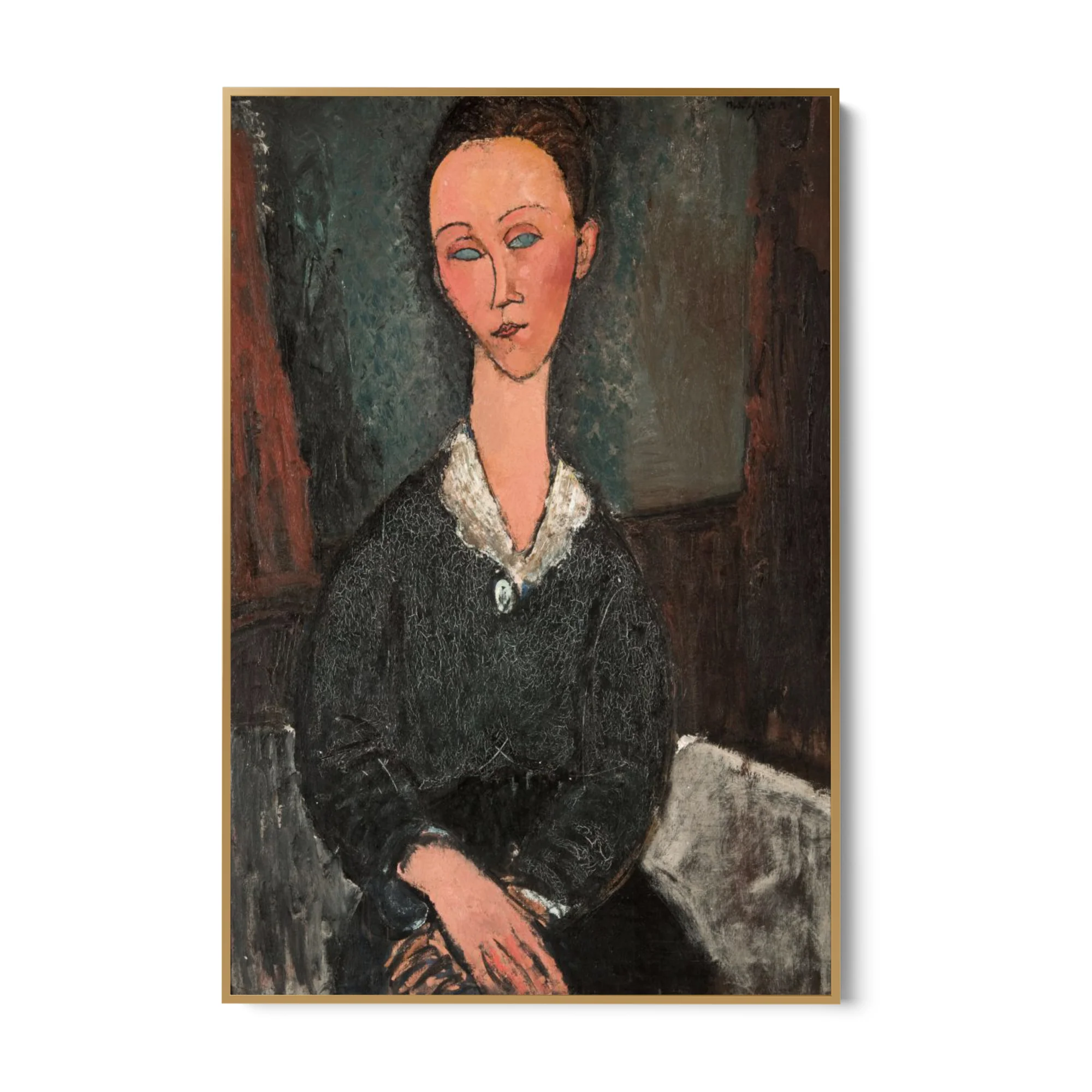 Donna dal colletto bianco, Amedeo Modigliani - Image 6