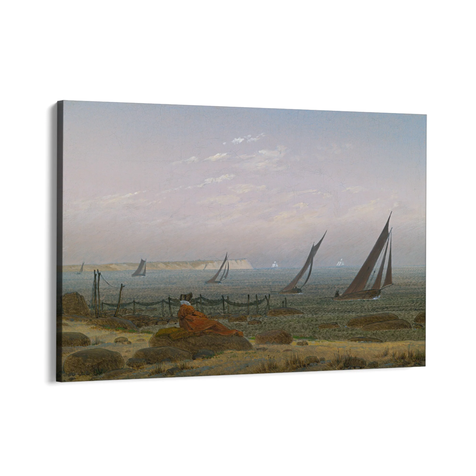 Donna sulla spiaggia di Ruegen, Caspar David Friedrich - Image 8