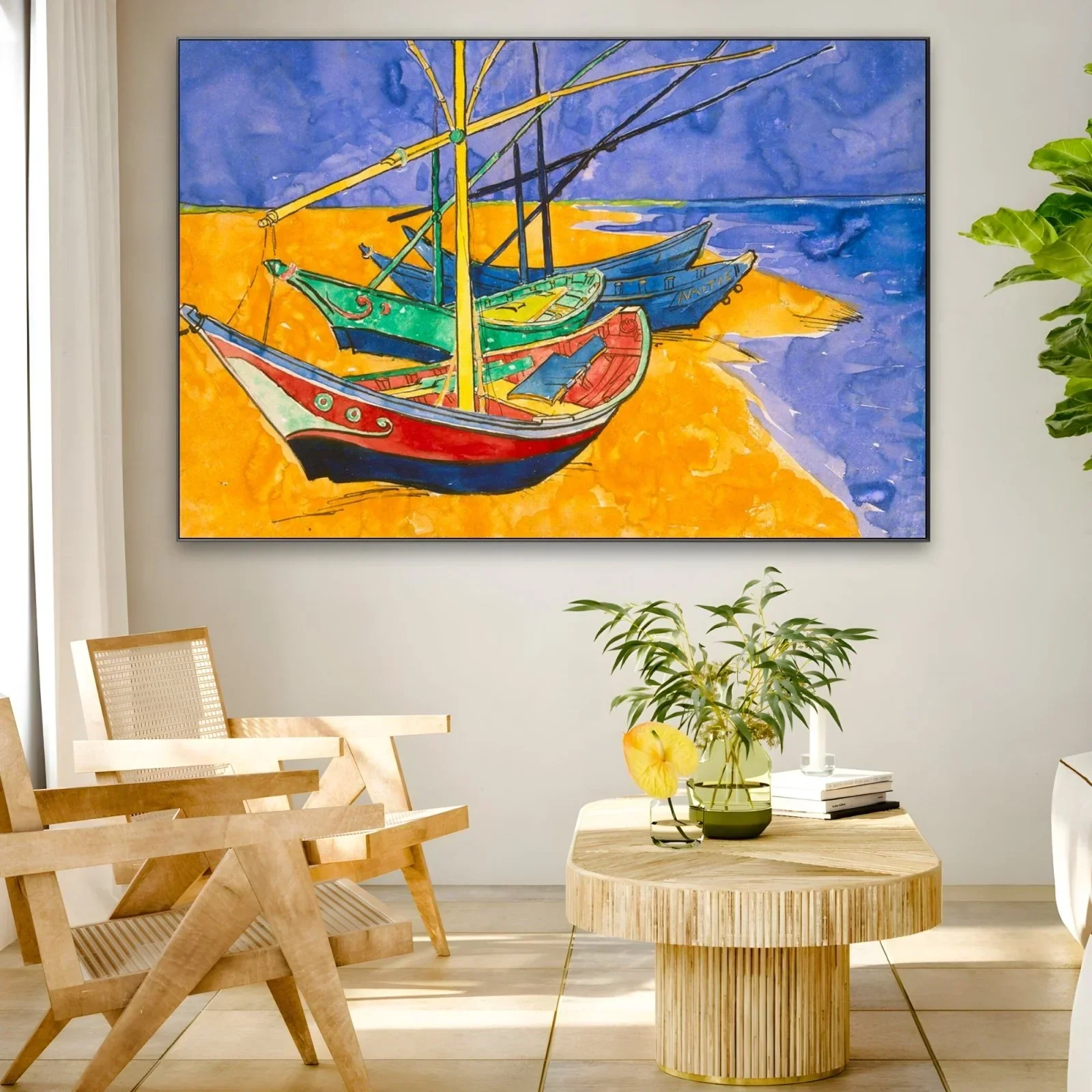 Fishing Boats on the Beach I, Vincent Van Gogh
