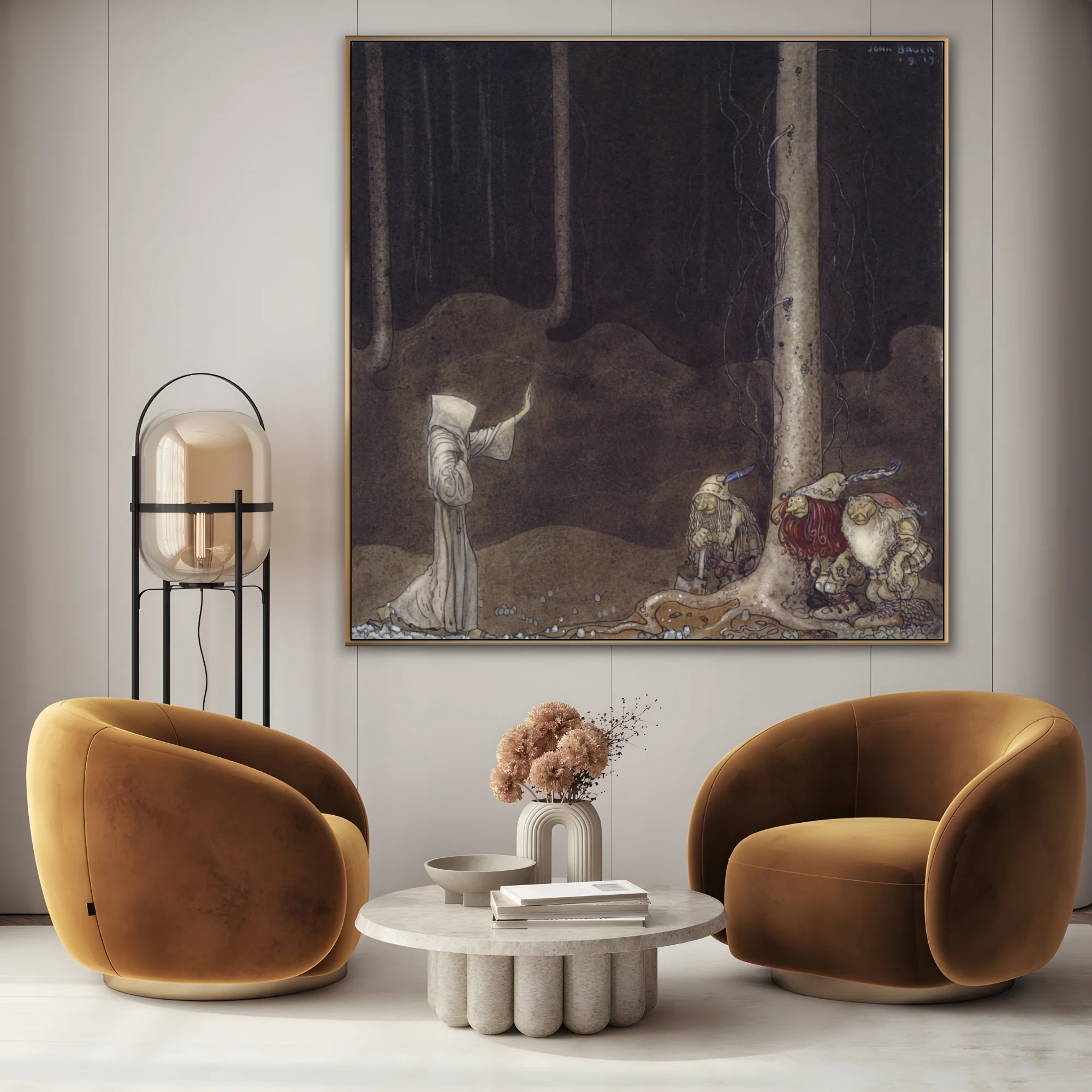 Fratello Martin e i tre troll, John Bauer