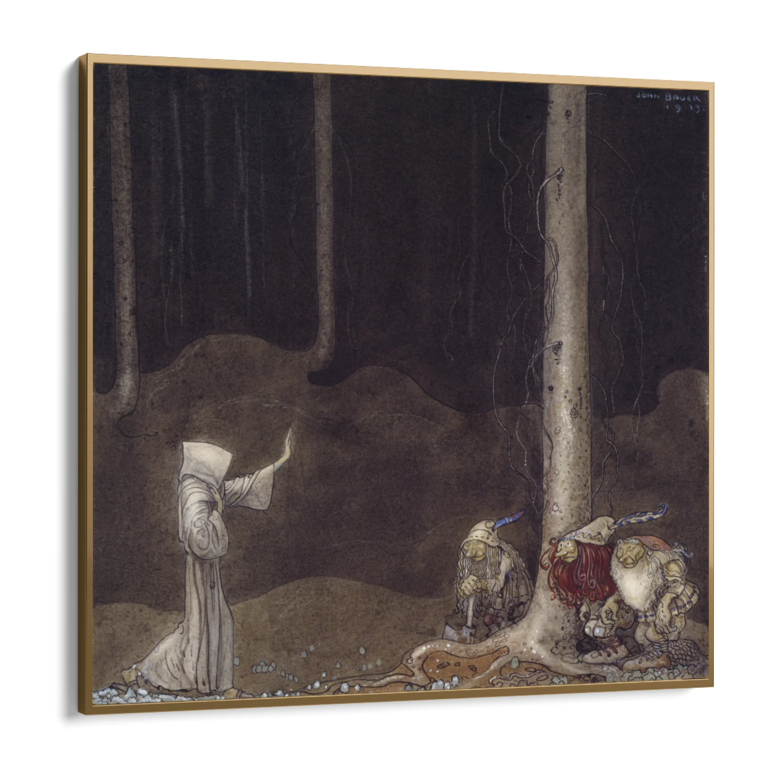 Fratello Martin e i tre troll, John Bauer - Image 10