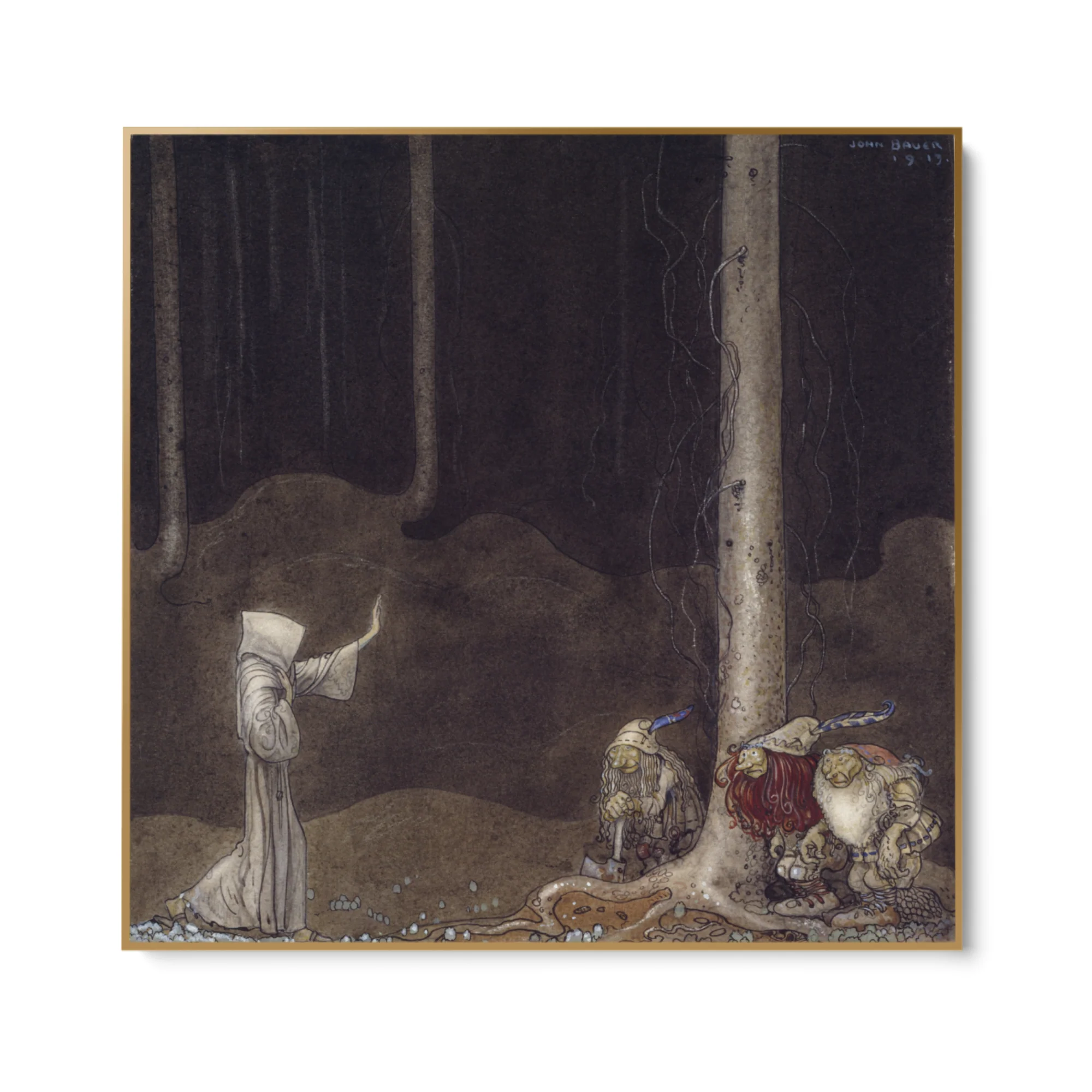 Fratello Martin e i tre troll, John Bauer - Image 6