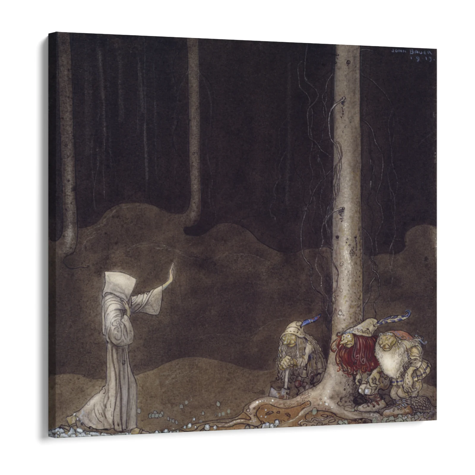Fratello Martin e i tre troll, John Bauer - Image 8