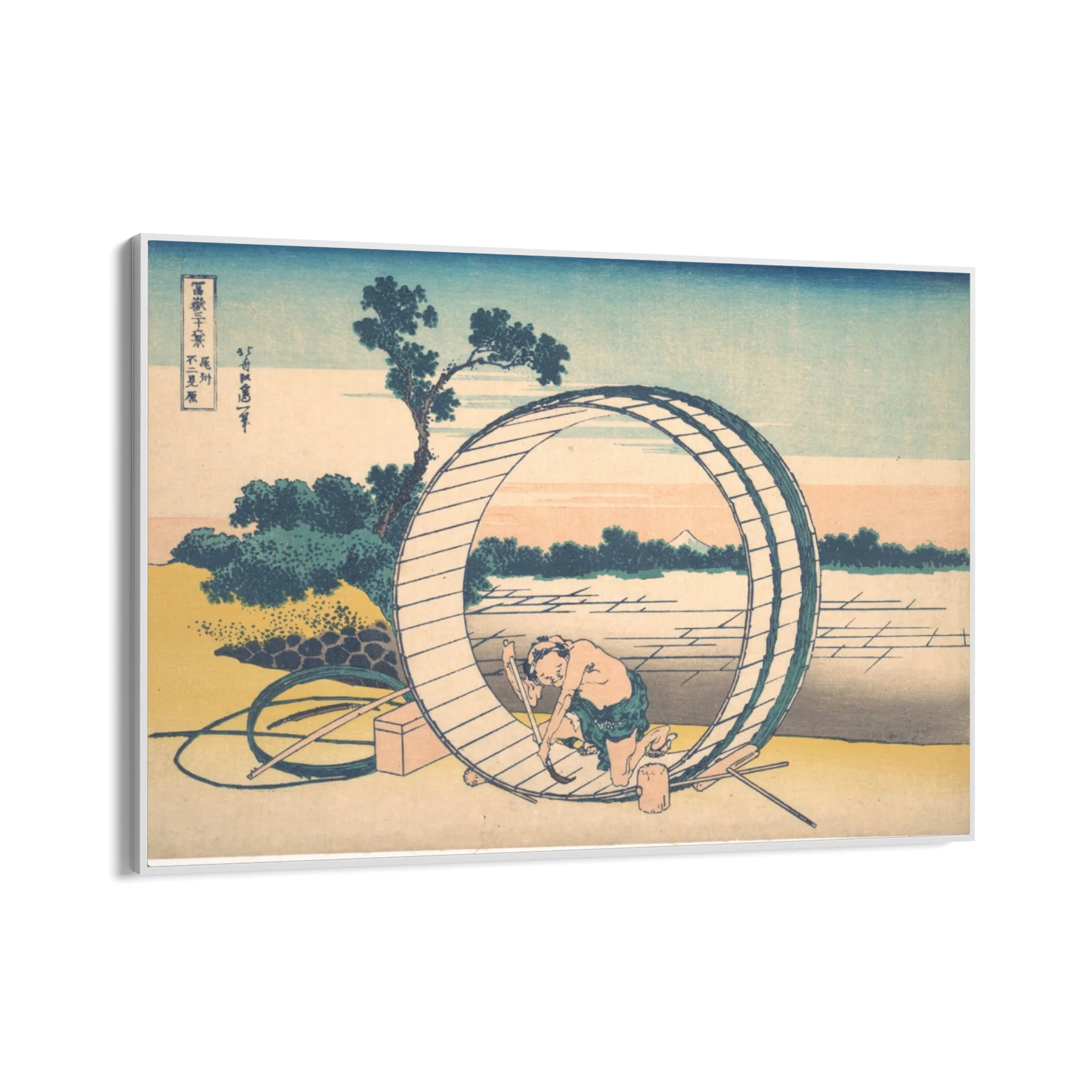 Fujimigahara nella provincia di Owari, Katsushika Hokusai - Image 11