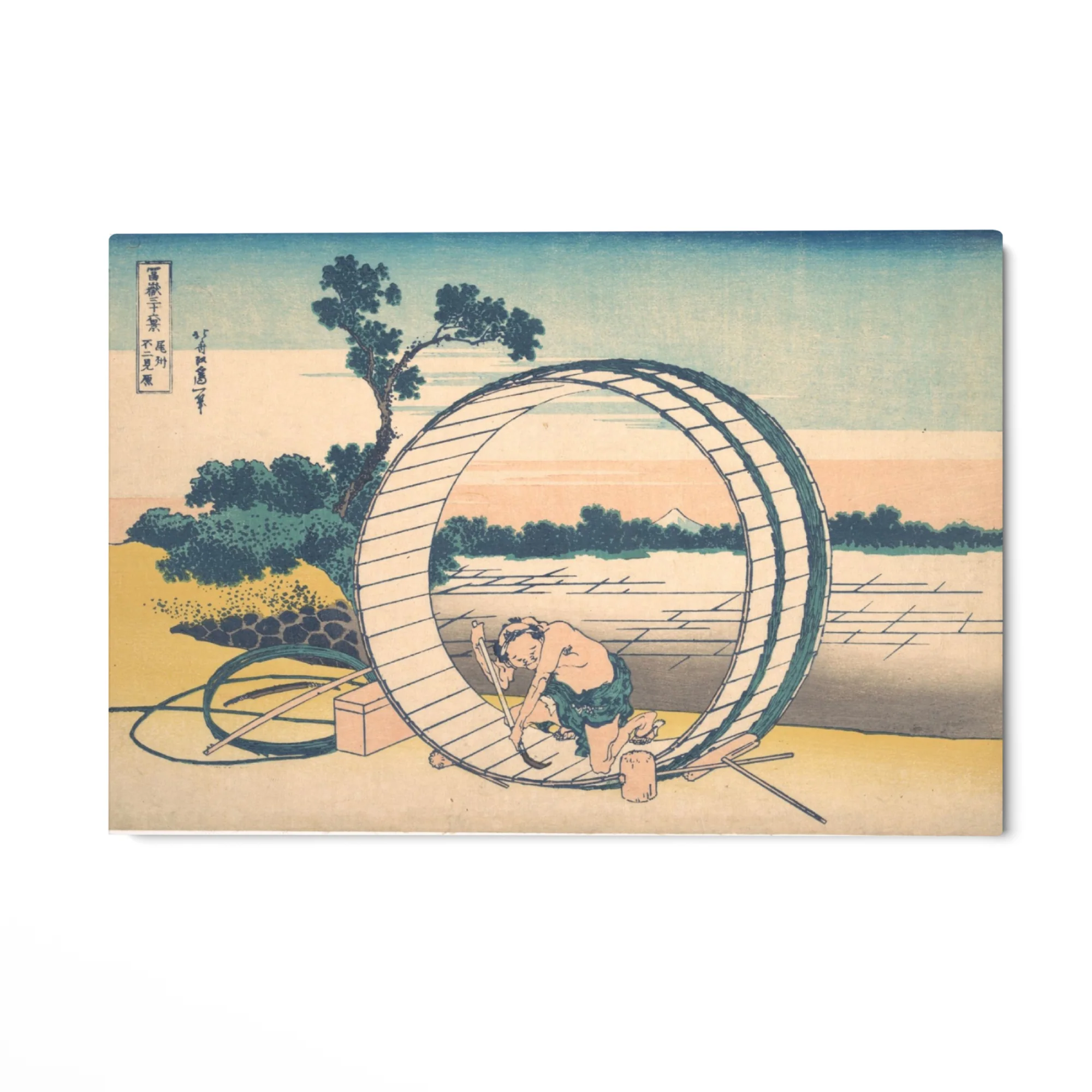Fujimigahara nella provincia di Owari, Katsushika Hokusai - Image 4