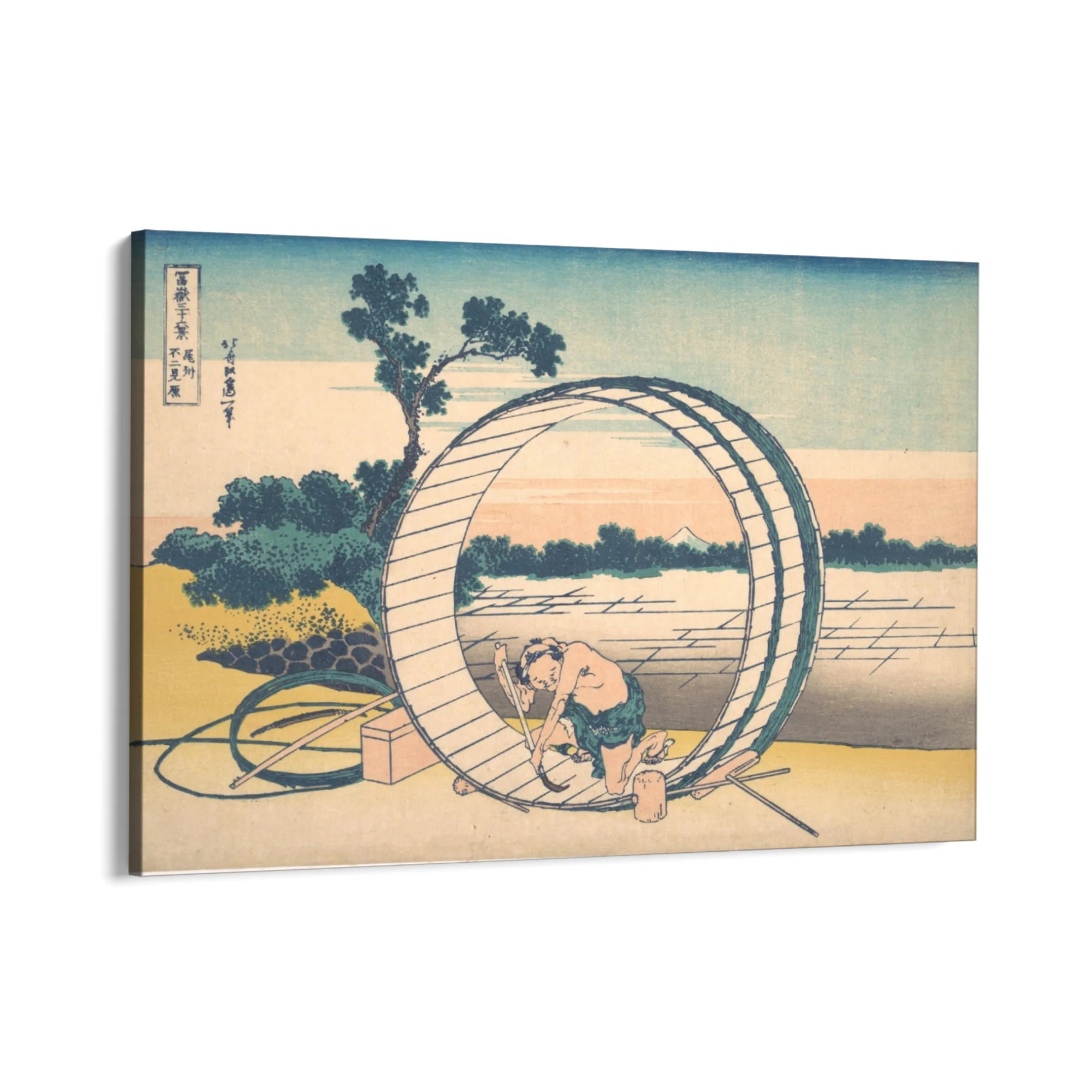 Fujimigahara nella provincia di Owari, Katsushika Hokusai - Image 8