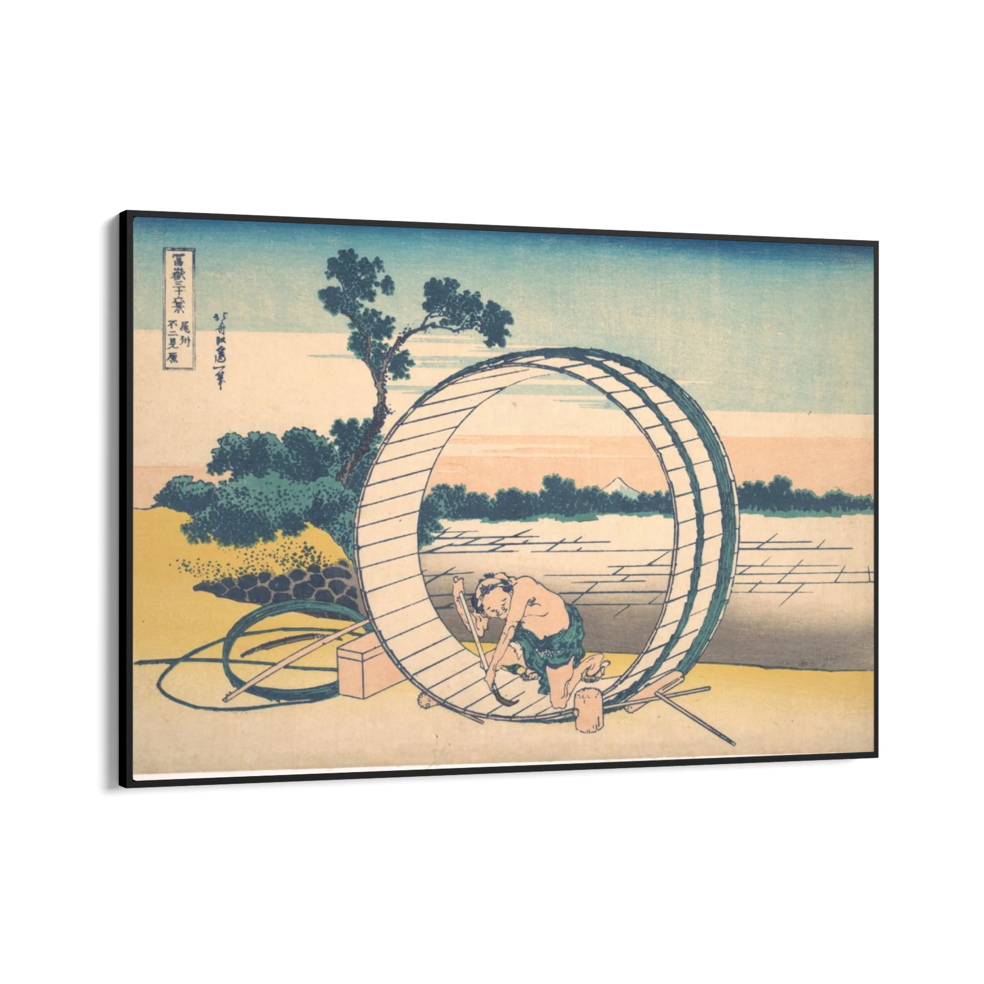 Fujimigahara nella provincia di Owari, Katsushika Hokusai - Image 9