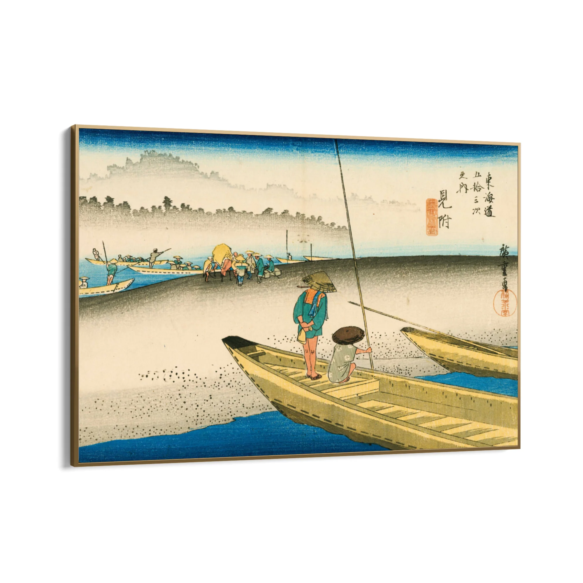 Il fiume Tenryu, Mitsuke, Utagawa Hiroshige - Image 10