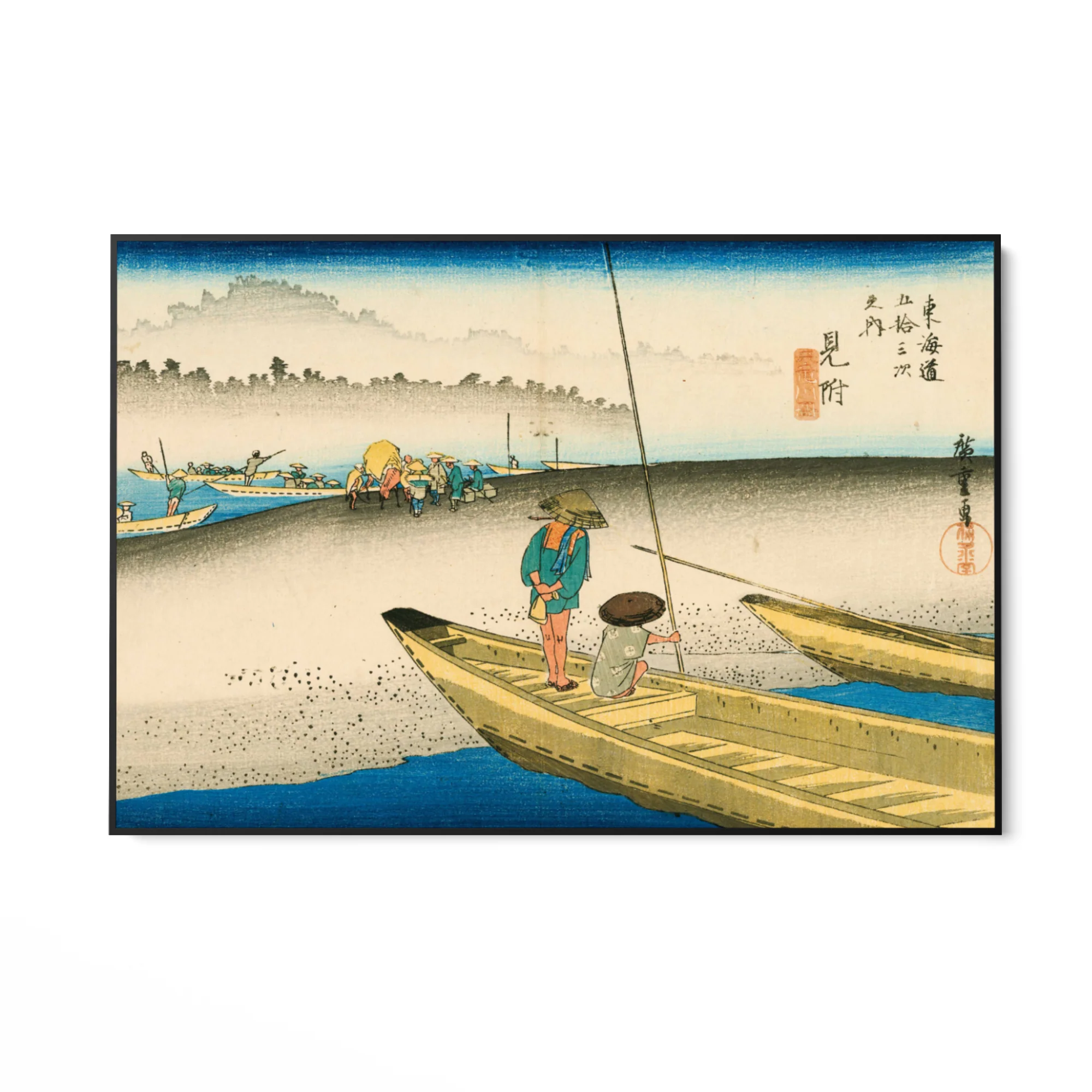 Il fiume Tenryu, Mitsuke, Utagawa Hiroshige - Image 5