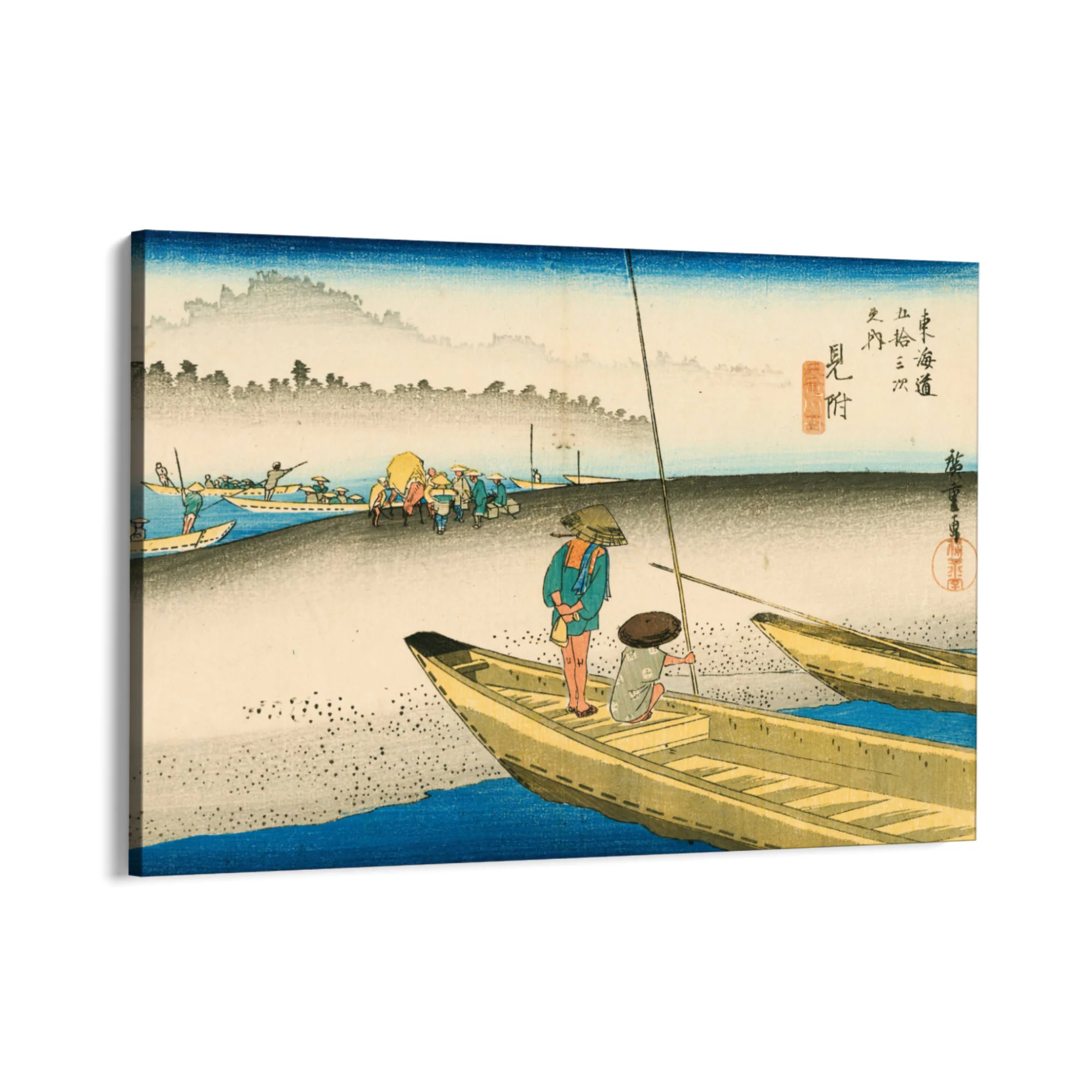 Il fiume Tenryu, Mitsuke, Utagawa Hiroshige - Image 8