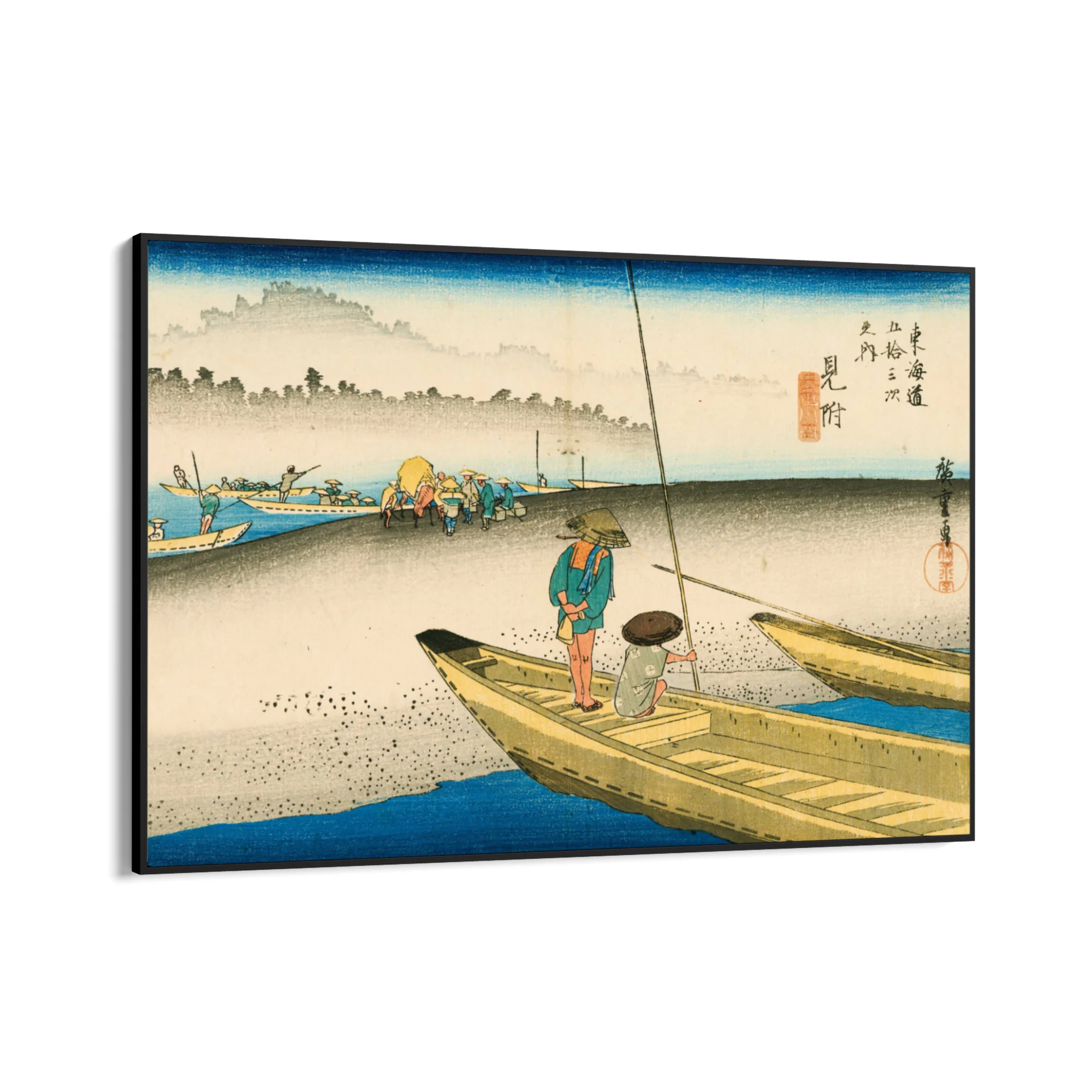 Il fiume Tenryu, Mitsuke, Utagawa Hiroshige - Image 9