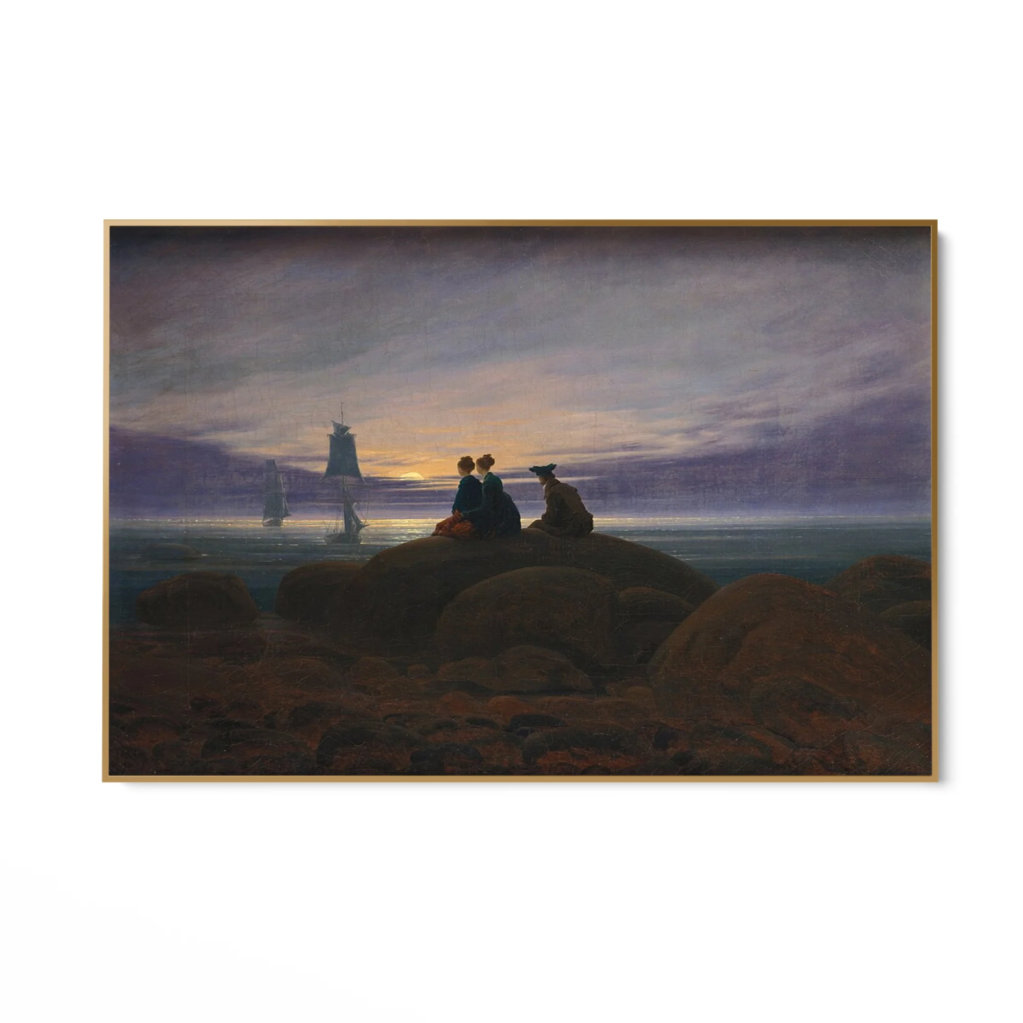 La luna sorge dal mar, Caspar David Friedrich - Image 6