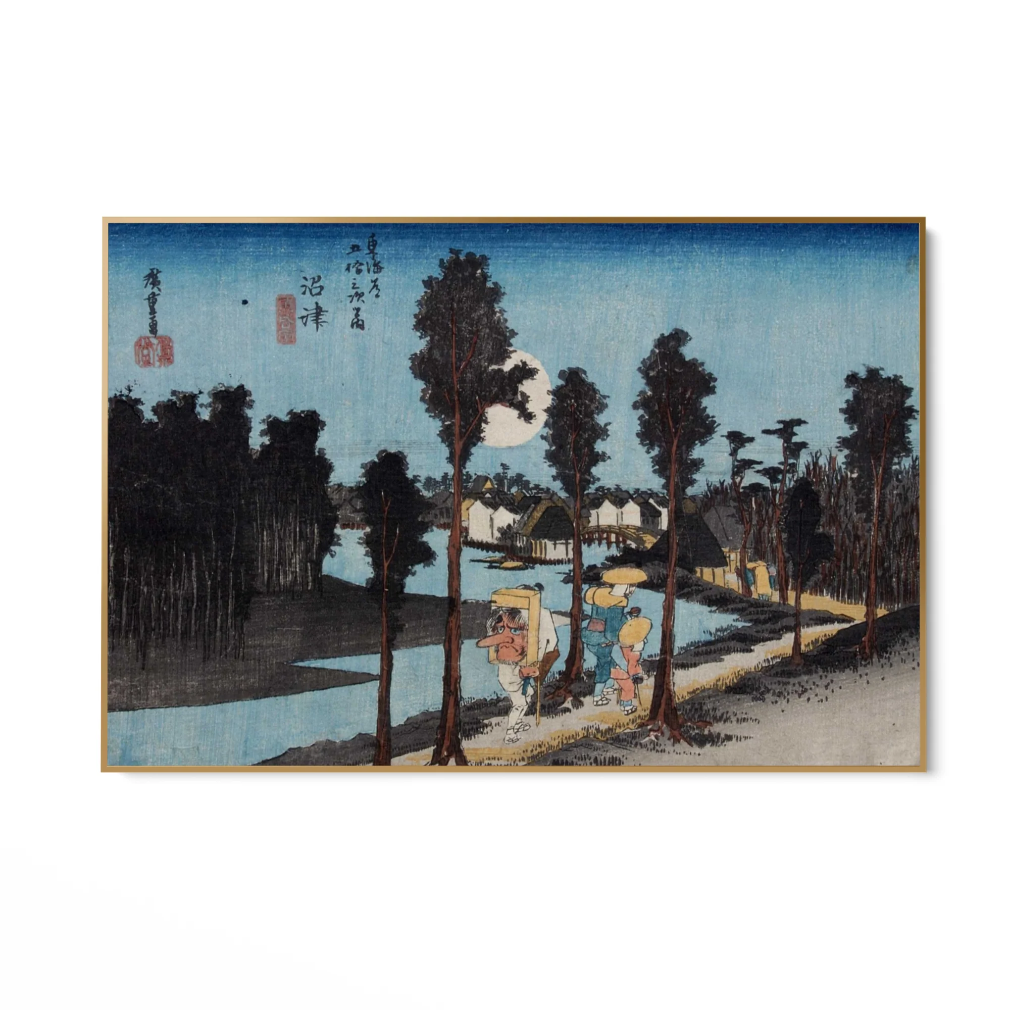 Numazu, Le cinquantatré stazioni del Tōkaidō, Utagawa Hiroshige - Image 6