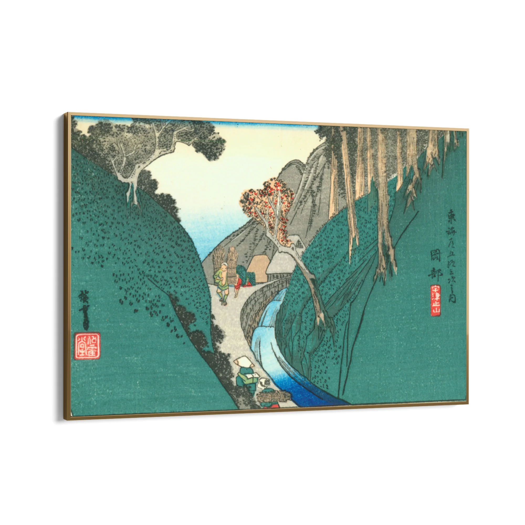 Okabe, Le cinquantatré stazioni del Tōkaidō, Utagawa Hiroshige - Image 10