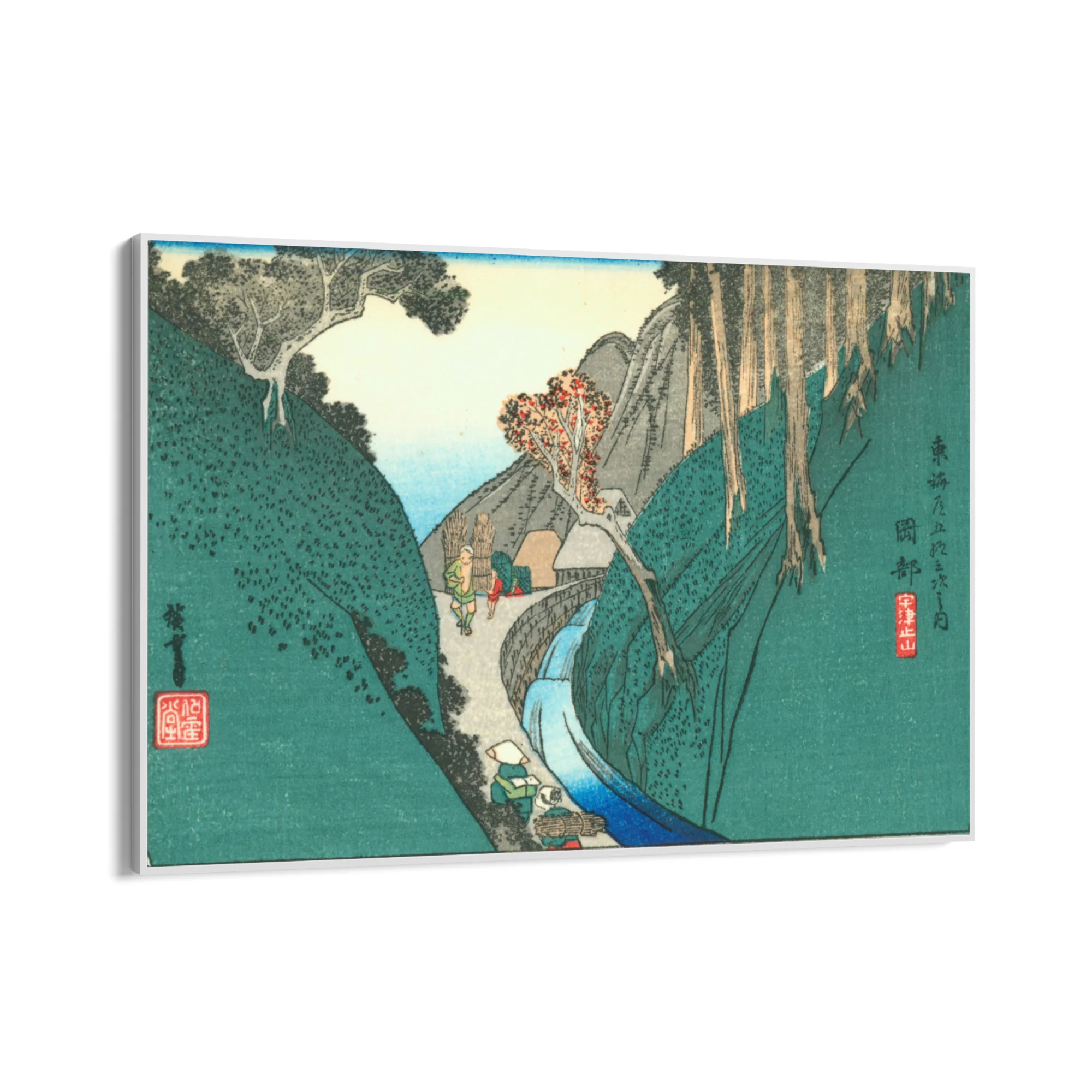 Okabe, Le cinquantatré stazioni del Tōkaidō, Utagawa Hiroshige - Image 11