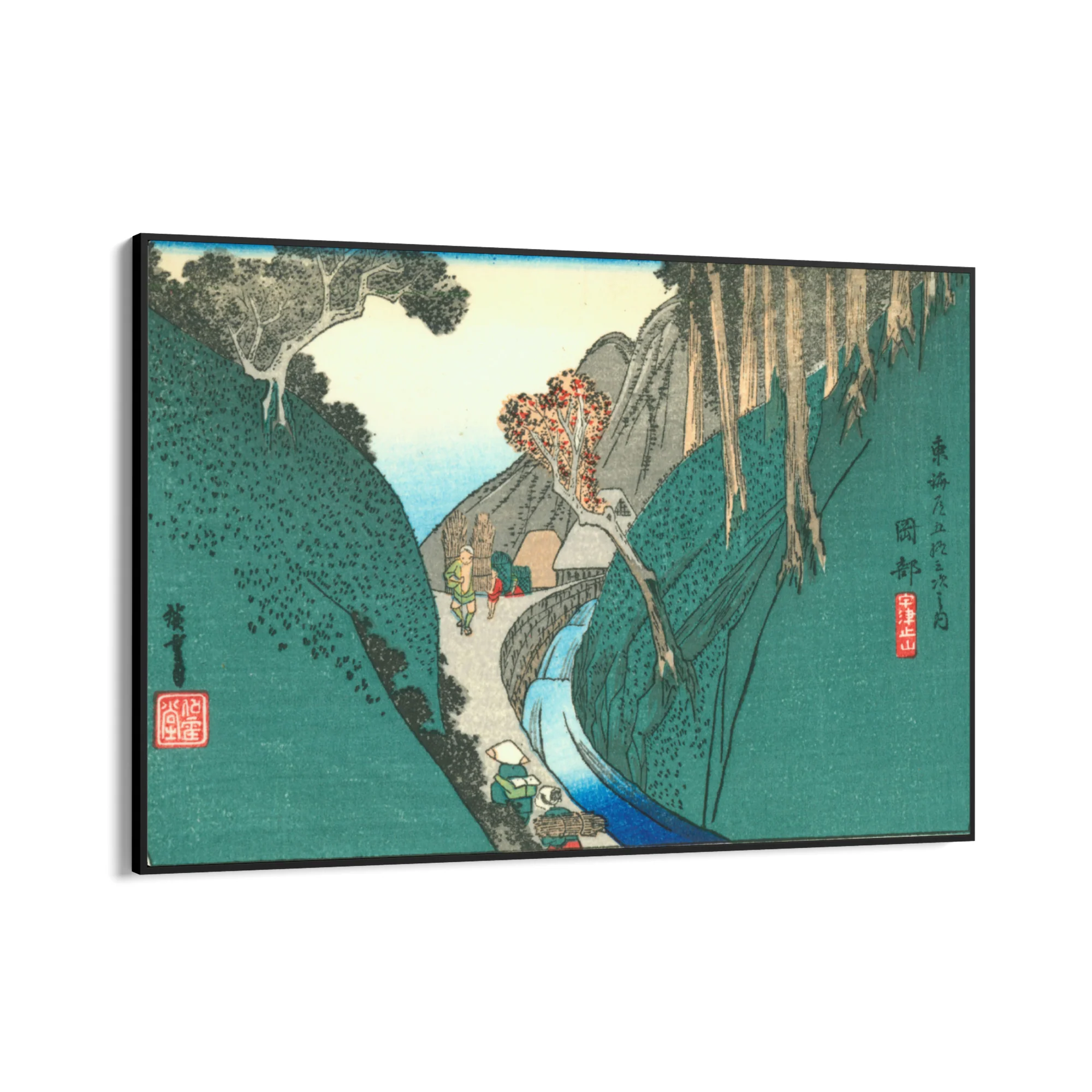 Okabe, Le cinquantatré stazioni del Tōkaidō, Utagawa Hiroshige - Image 9
