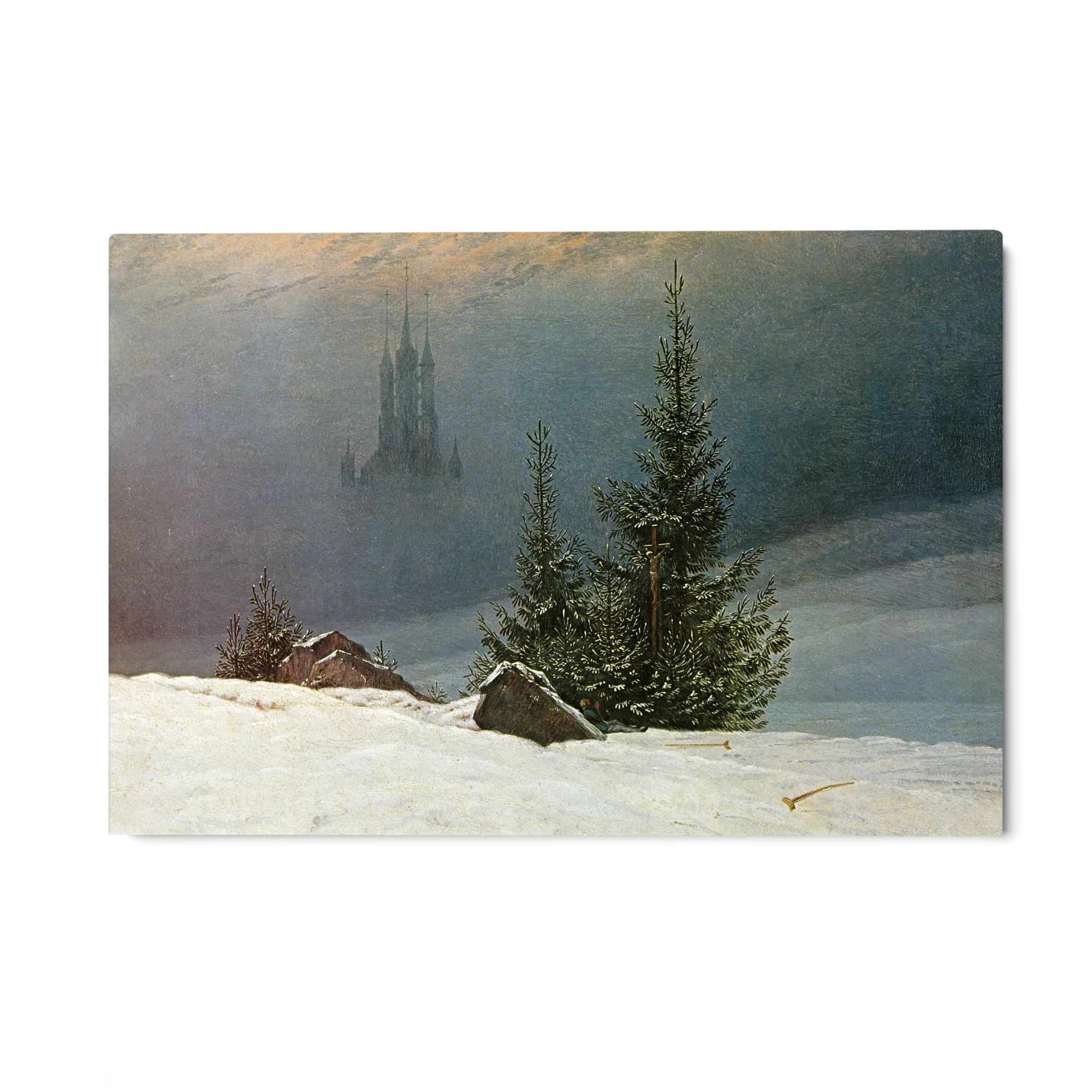 Paesaggio invernale con chiesa, Caspar David Friedrich - Image 4