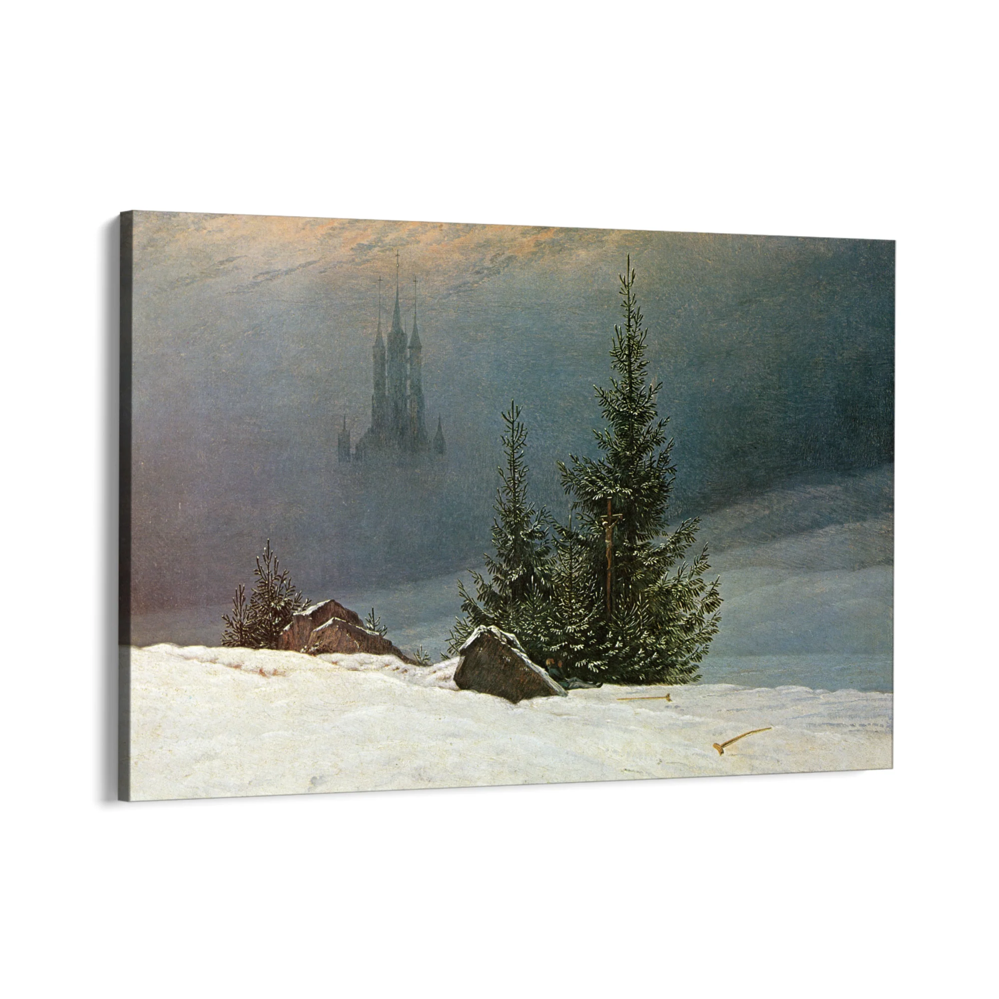Paesaggio invernale con chiesa, Caspar David Friedrich - Image 5