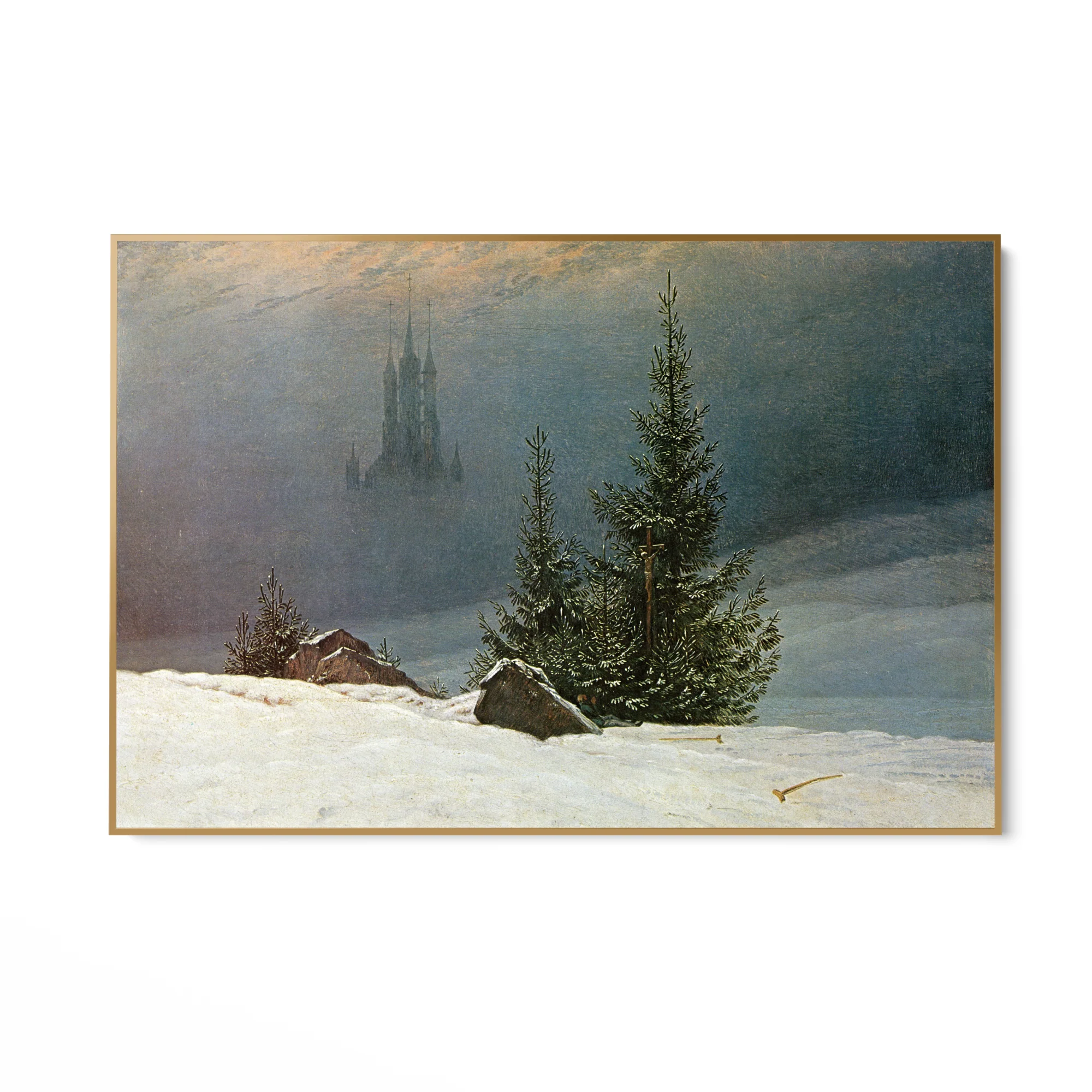 Paesaggio invernale con chiesa, Caspar David Friedrich - Image 6