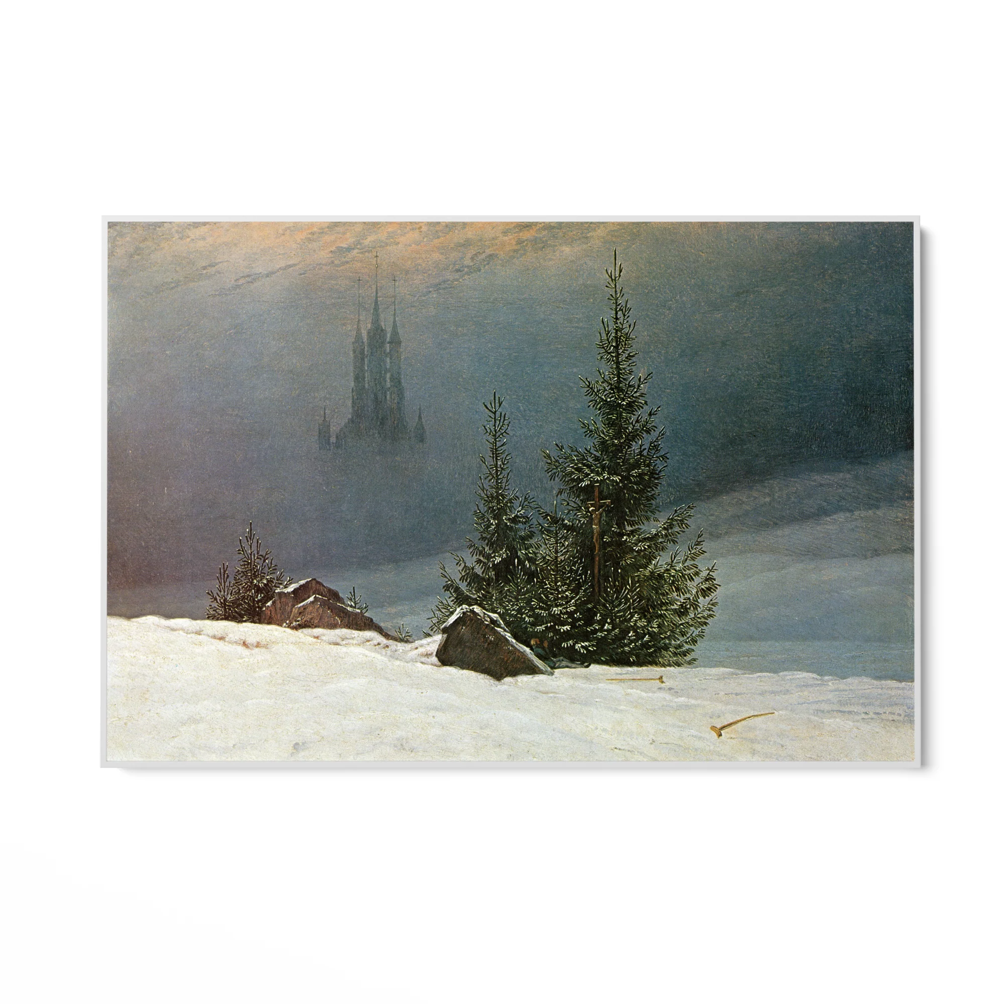 Paesaggio invernale con chiesa, Caspar David Friedrich - Image 7