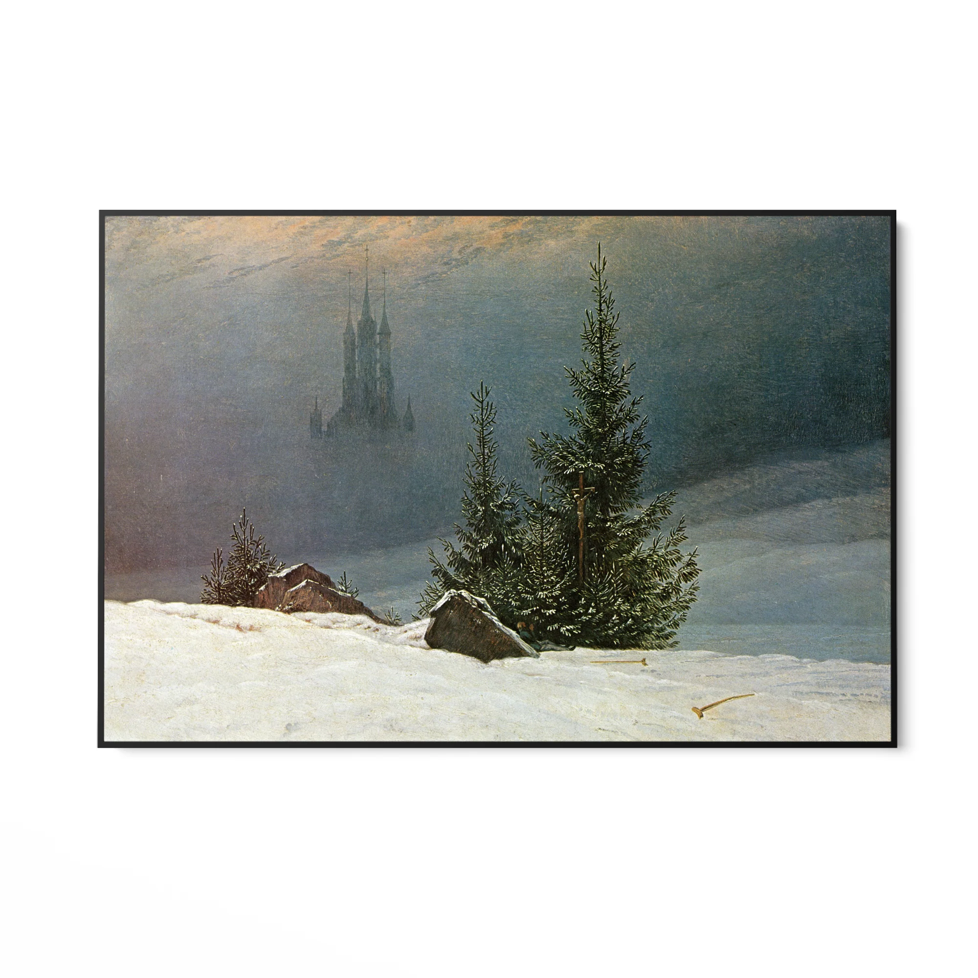 Paesaggio invernale con chiesa, Caspar David Friedrich - Image 8
