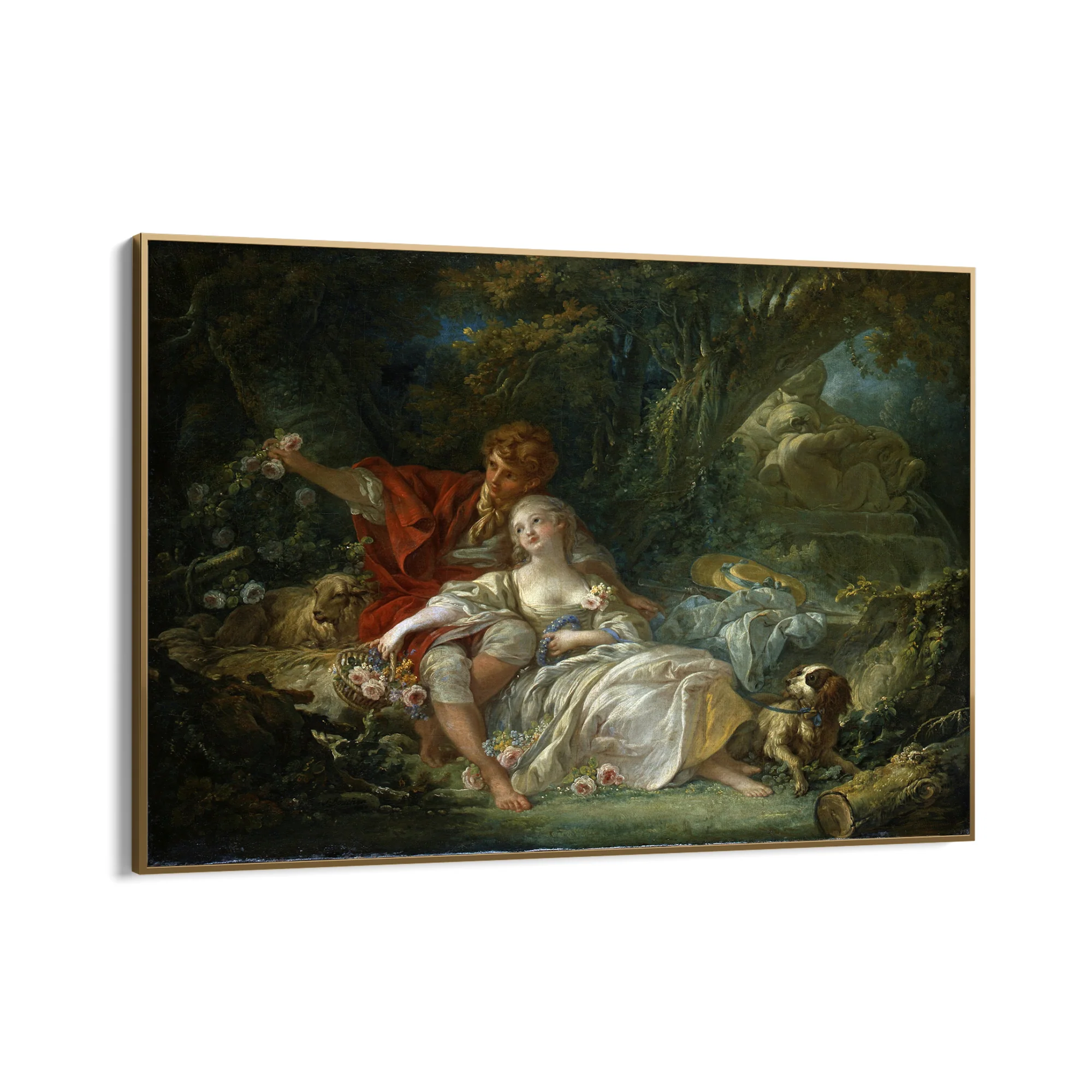 Pastore e pastorella che si riposano, François Boucher - Image 10