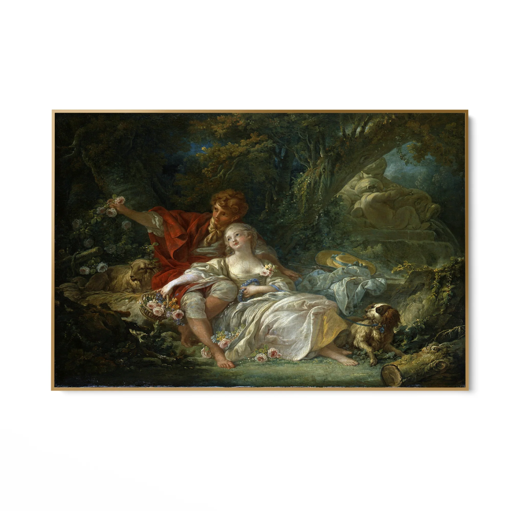 Pastore e pastorella che si riposano, François Boucher - Image 6