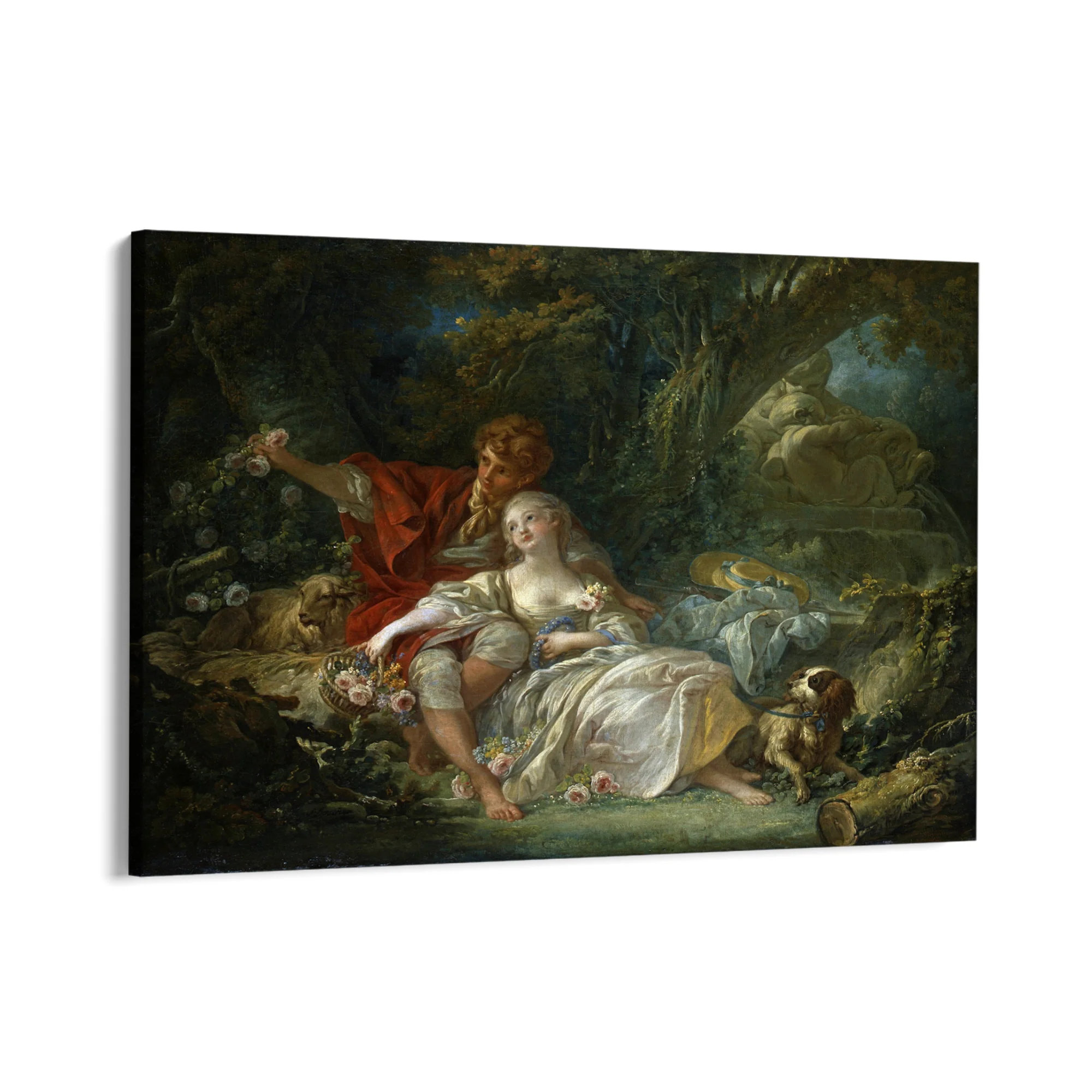 Pastore e pastorella che si riposano, François Boucher - Image 8