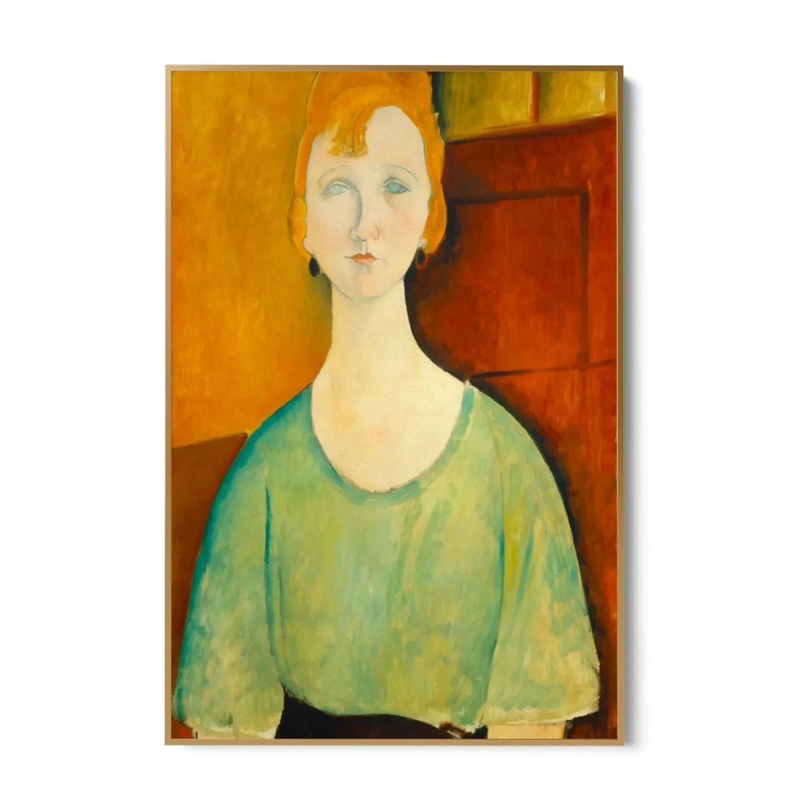Ragazza in una camicetta verde, Amedeo Modigliani - Image 9