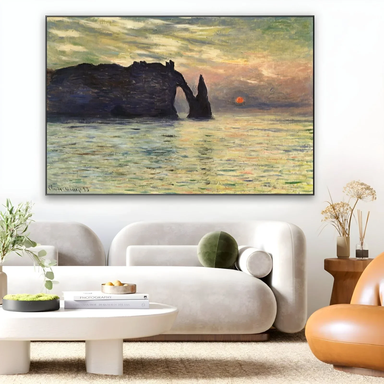 Scogliera a etretat - Claude Monet