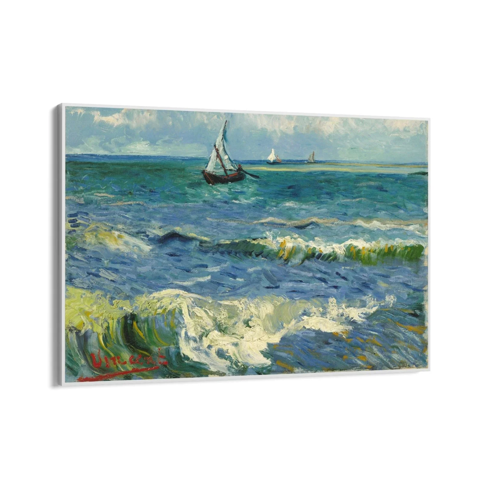Seascape near Les Saintes Maries de la Mer,Vincent Van Gogh - Image 10