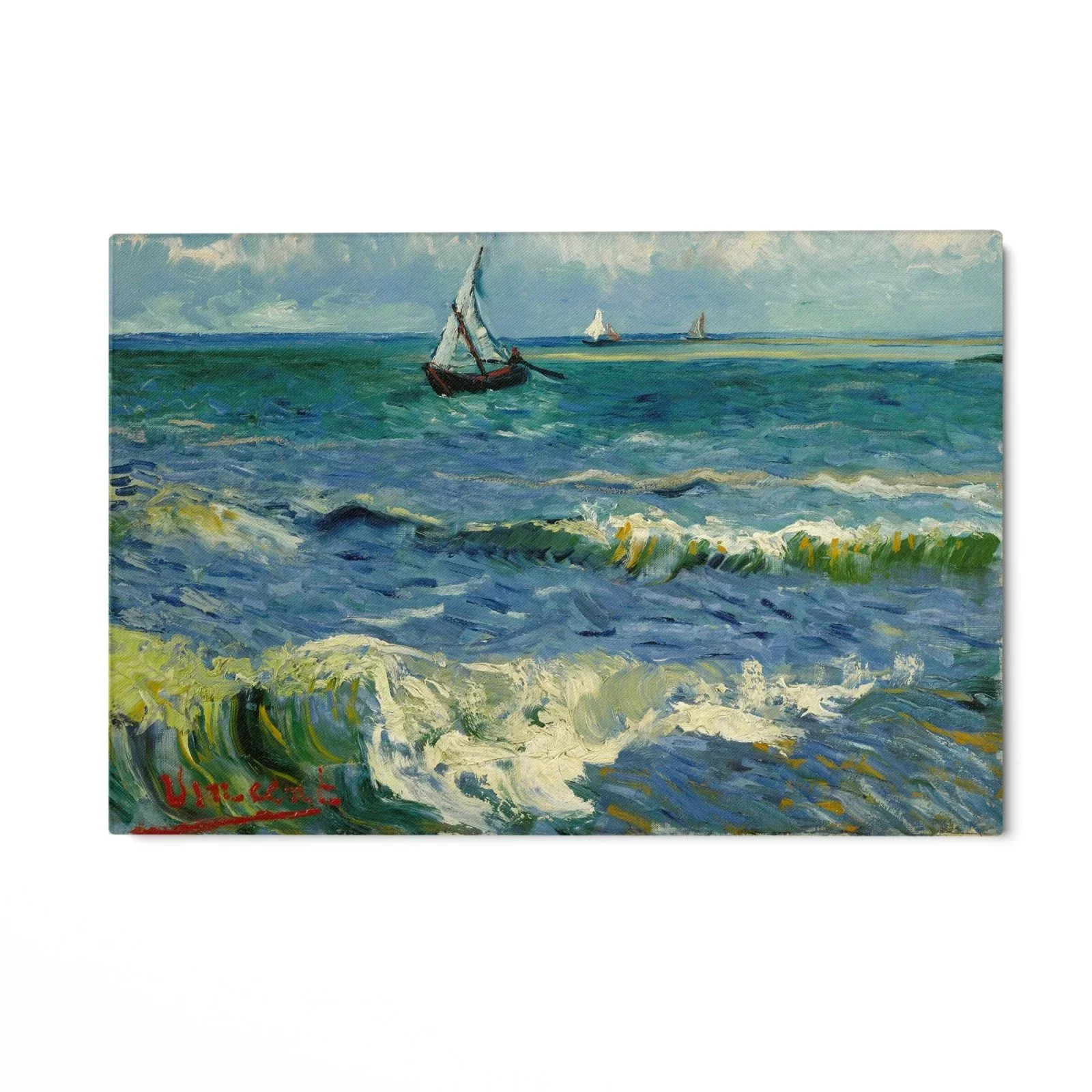 Seascape near Les Saintes Maries de la Mer,Vincent Van Gogh - Image 3
