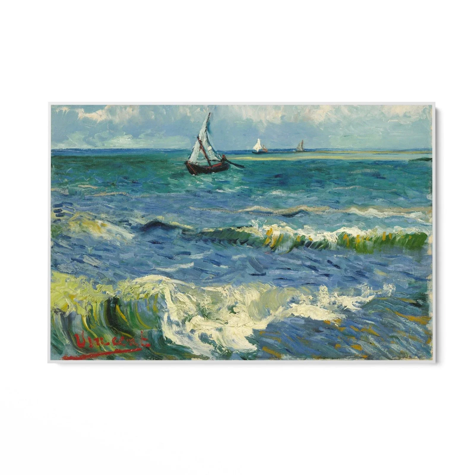 Seascape near Les Saintes Maries de la Mer,Vincent Van Gogh - Image 9
