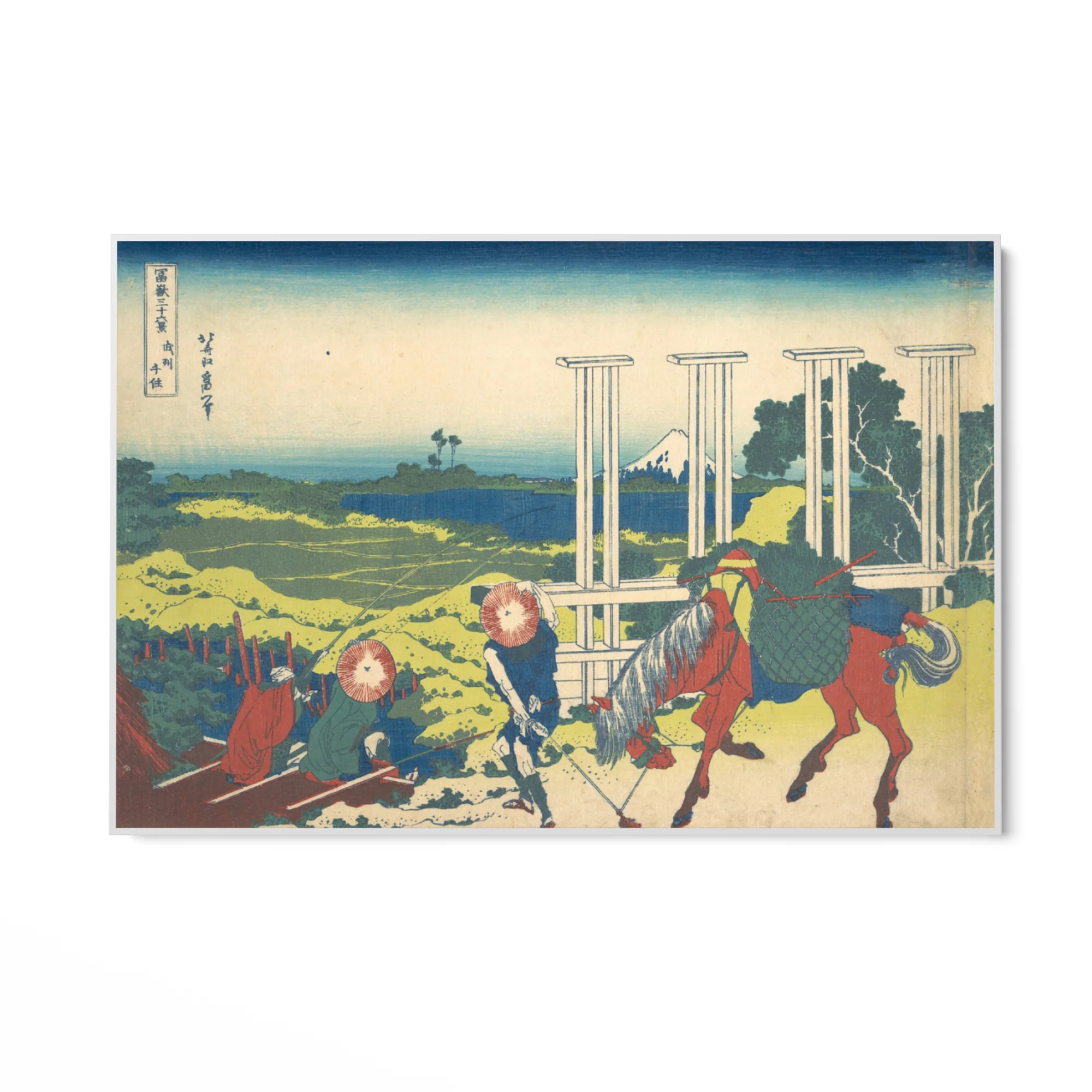 Senju In Musashi Province, Katsushika Hokusai - Image 7