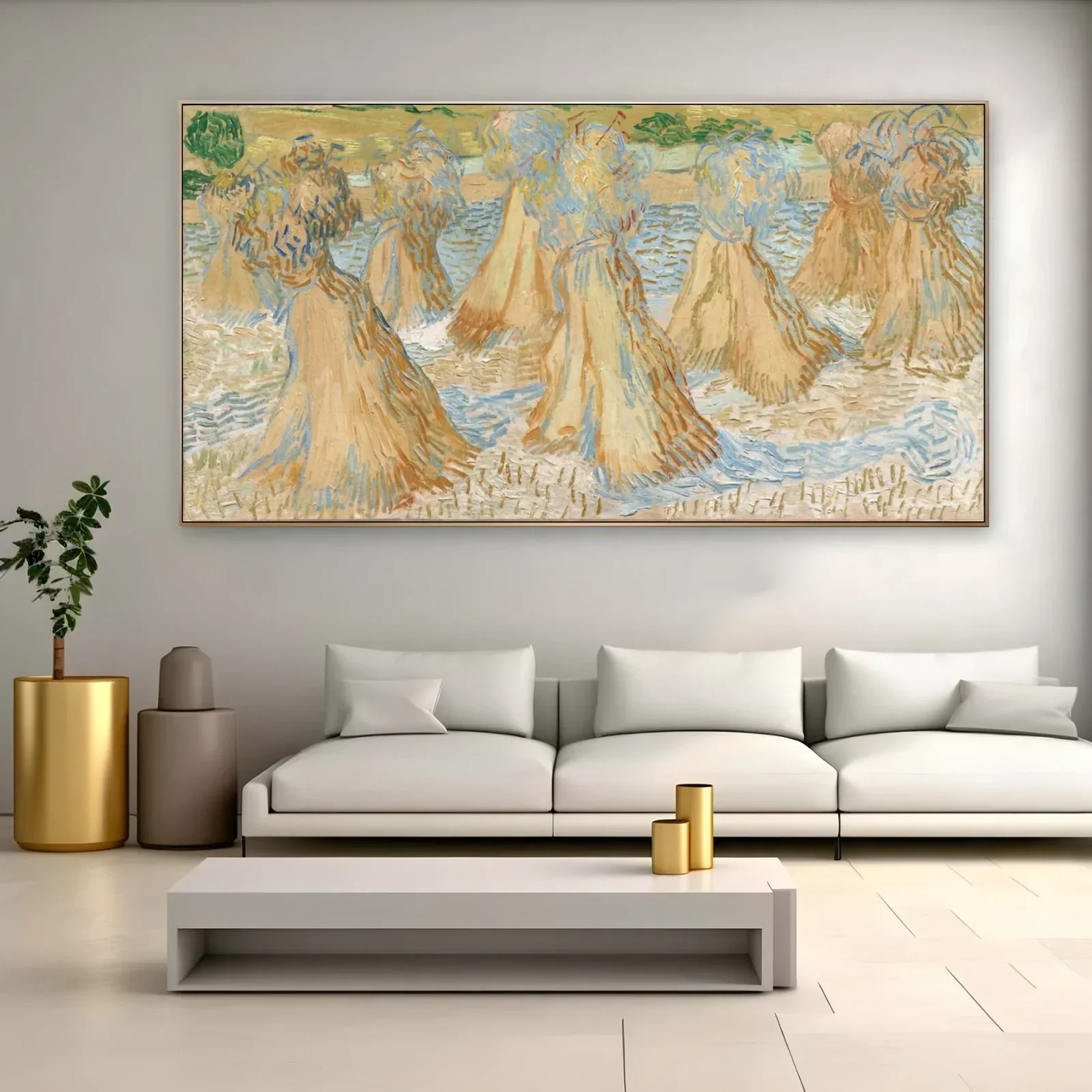 Sheaves of Wheat, Vincent Van Gogh - Image 3
