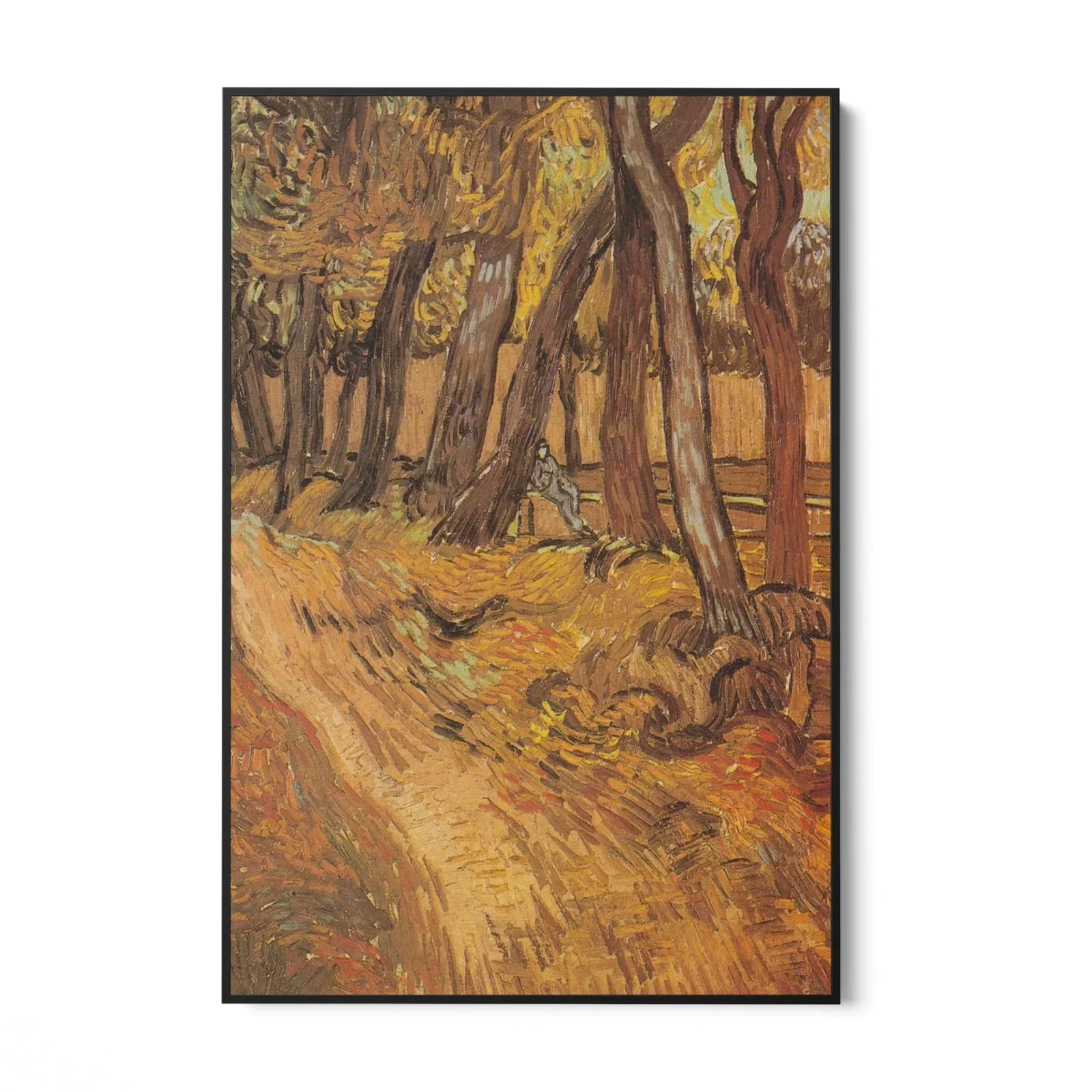 The garden of the hospital Saint Paul with figure, Vincent Van Gogh - Image 5