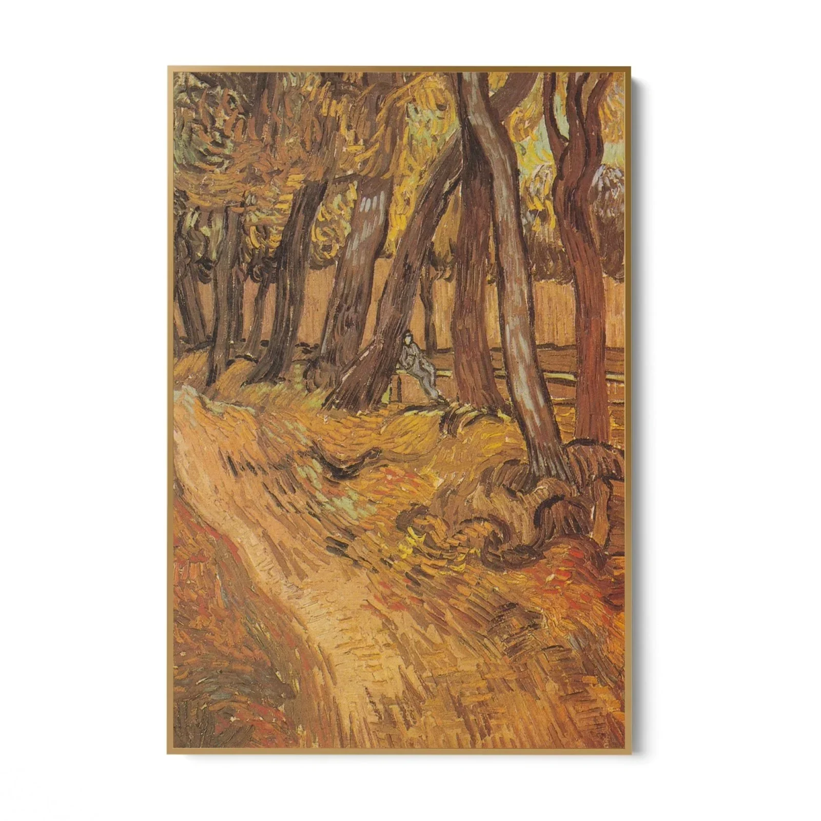 The garden of the hospital Saint Paul with figure, Vincent Van Gogh - Image 7