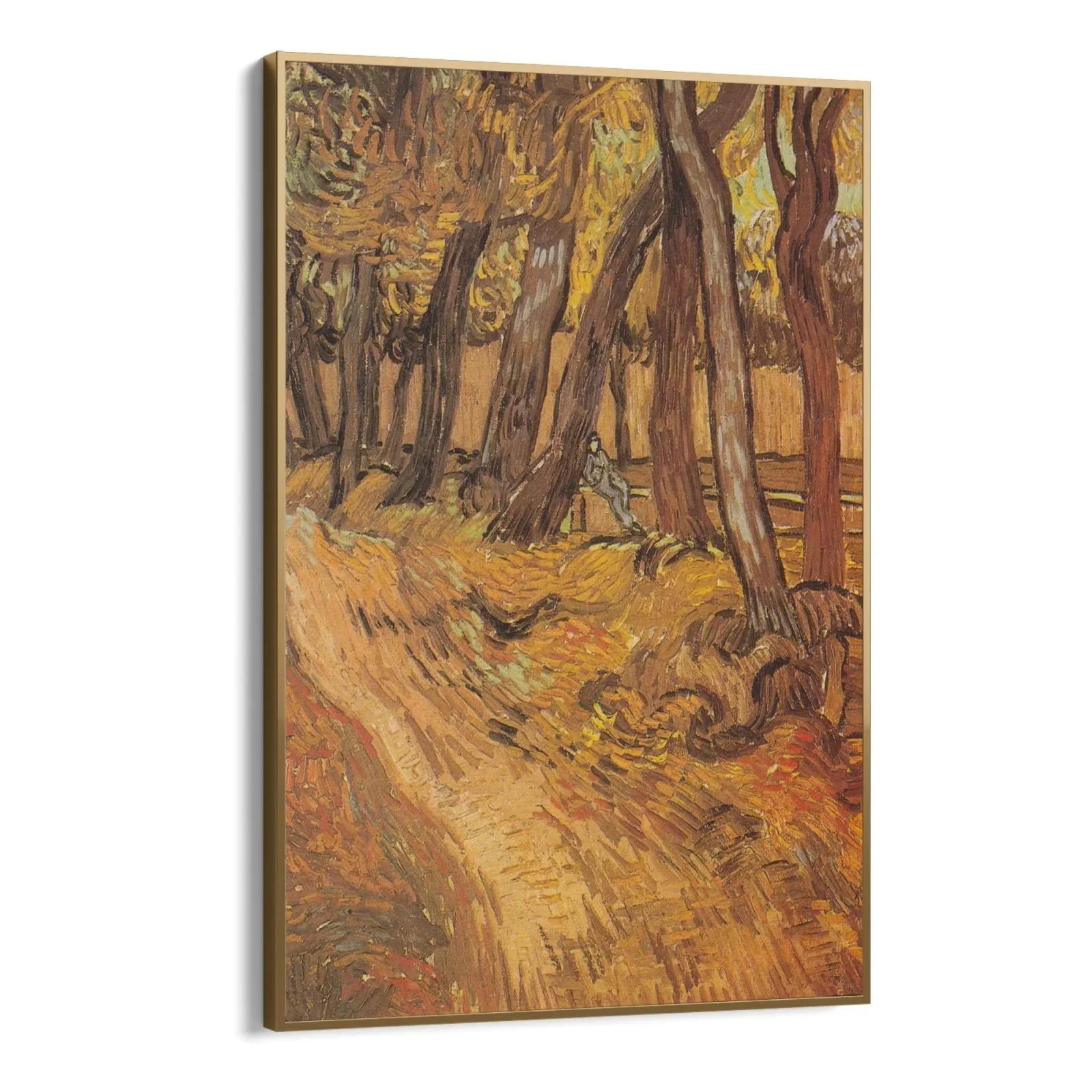 The garden of the hospital Saint Paul with figure, Vincent Van Gogh - Image 8