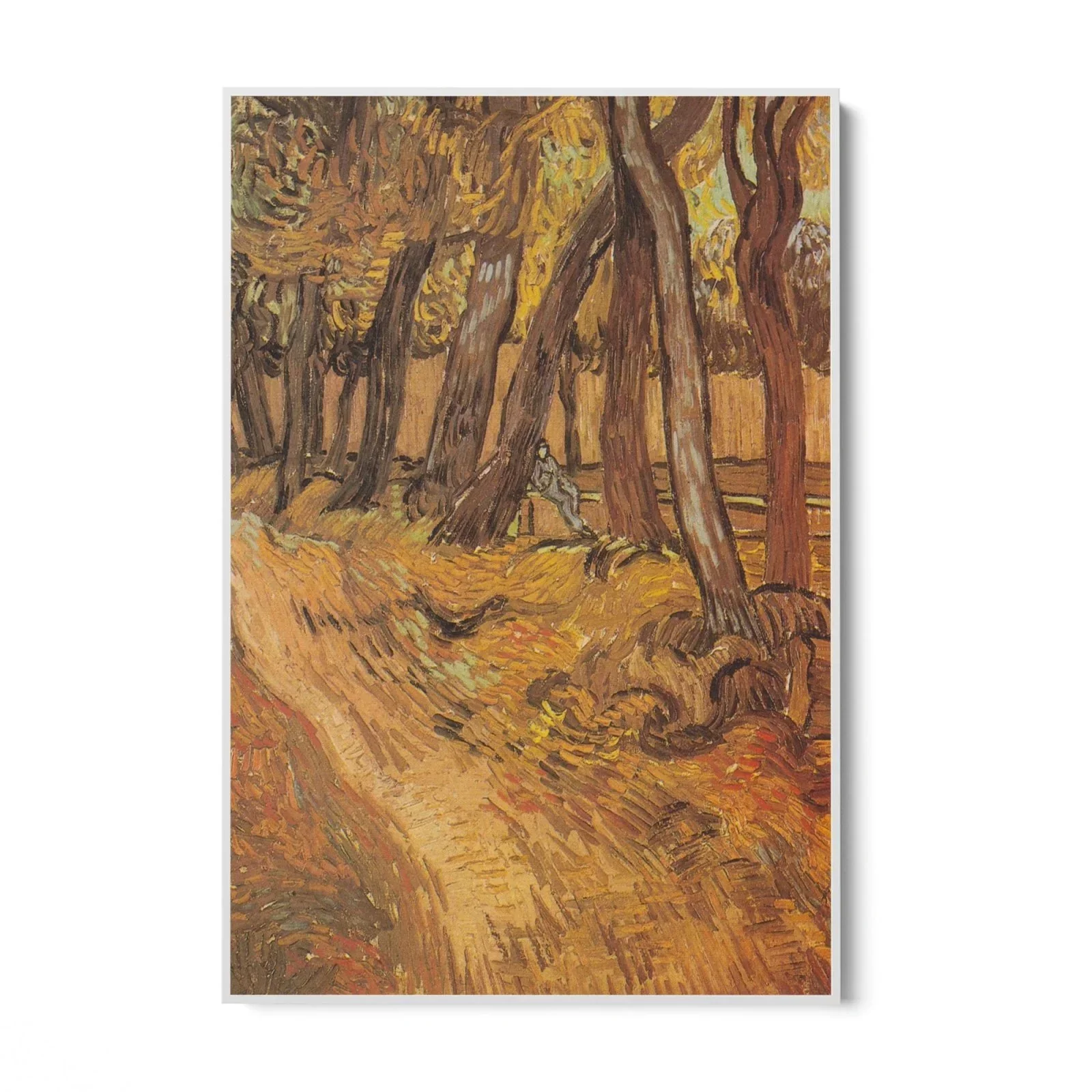 The garden of the hospital Saint Paul with figure, Vincent Van Gogh - Image 9