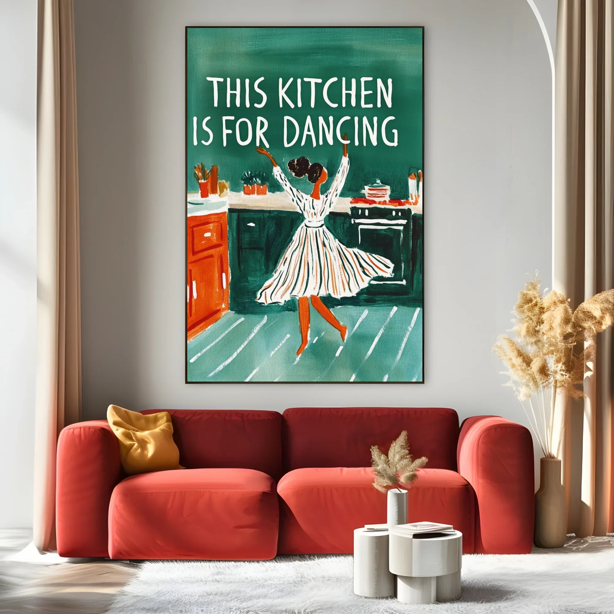 This kitchen is for dancing